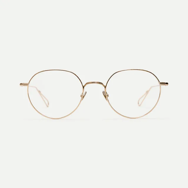 AHLEM Cambronne occhiali da vista grey gold rotondi metallo