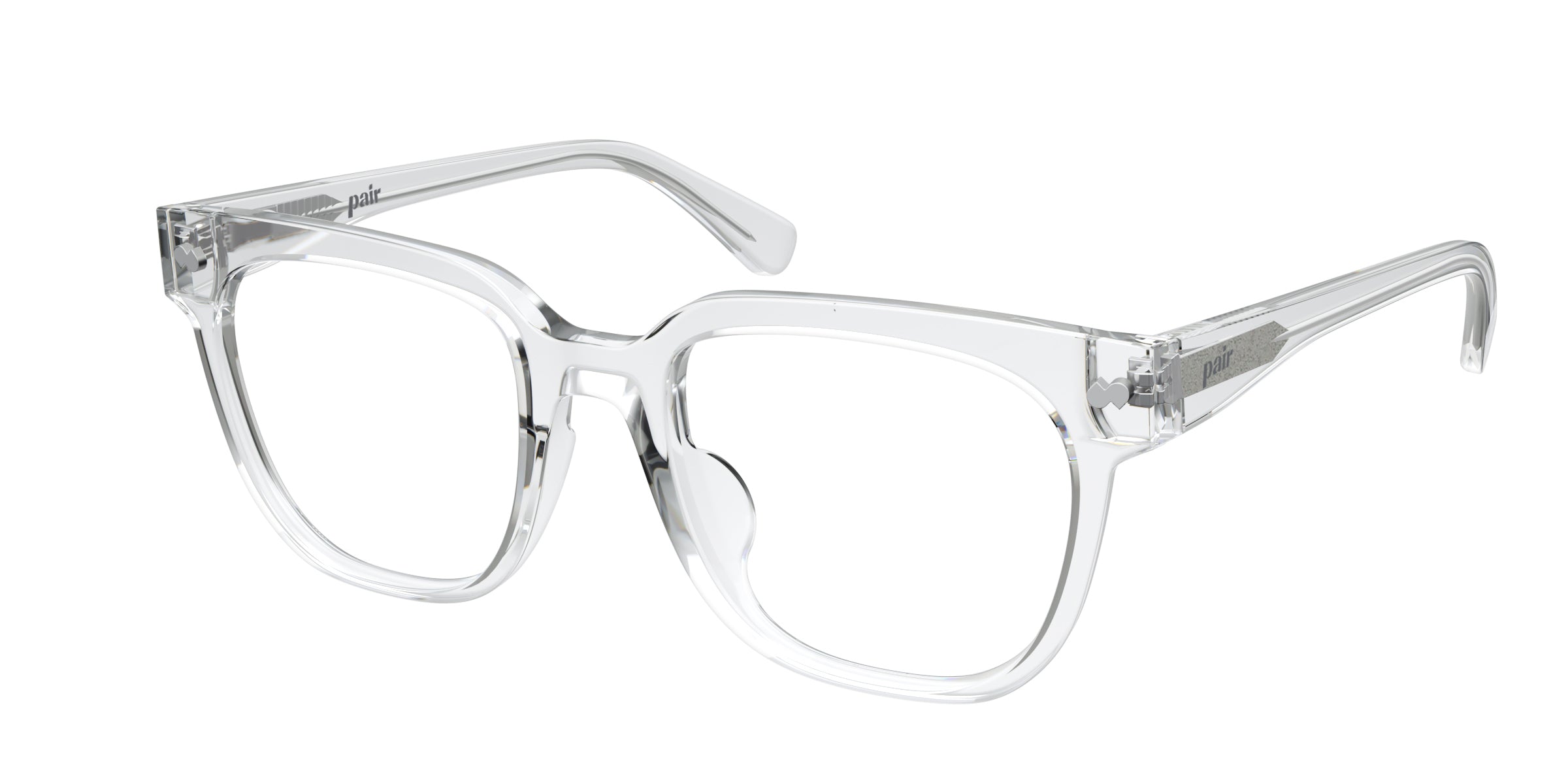Pair Eyewear Base The Murphy montatura vista Crystal Clear