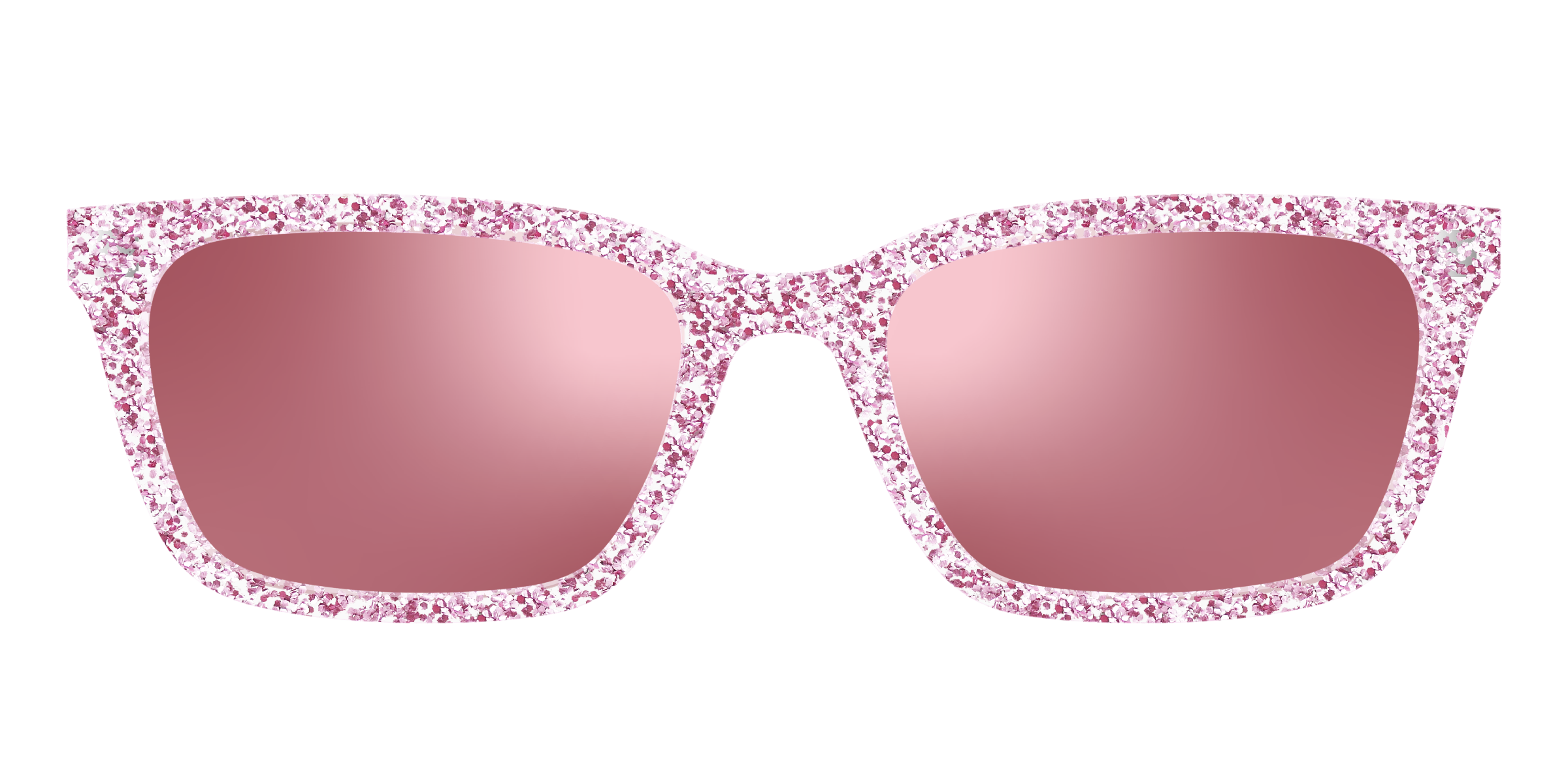 Pair Eyewear Sun Tops Rose Gold Sparkle clip sole 147
