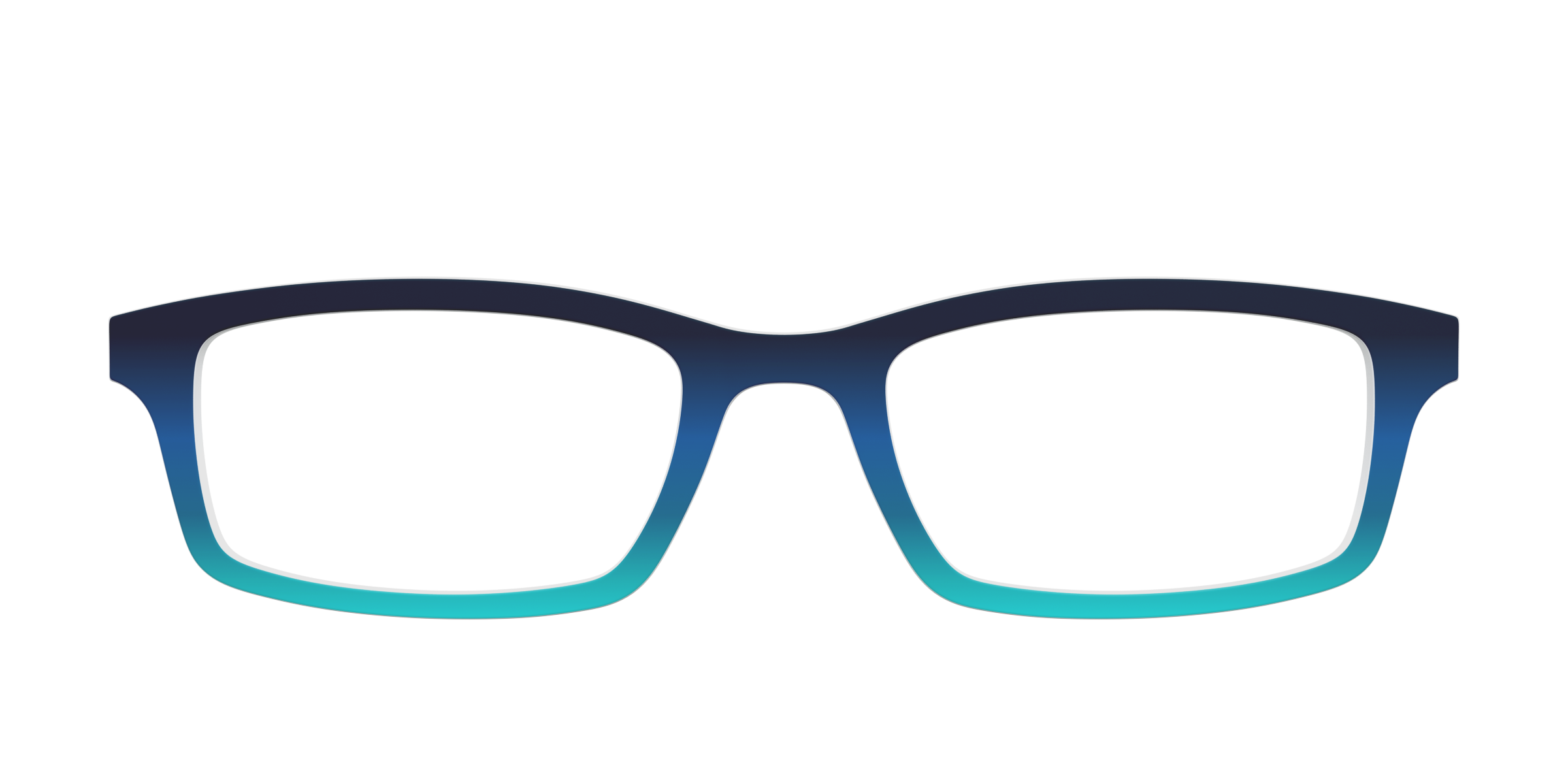Pair Eyewear Solid Tops Royal Blue Seafoam top magnetico sfumato