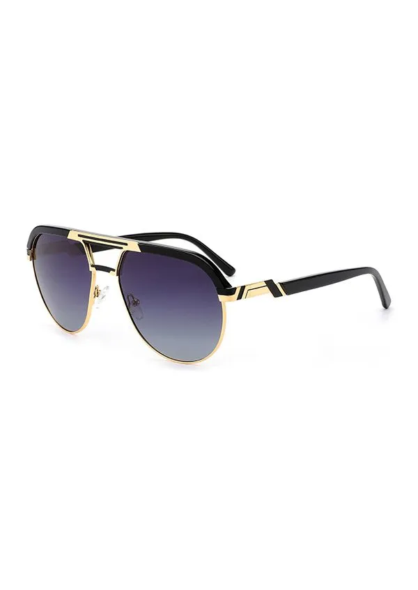 Ouyuan OYMB1305S occhiali da sole doppio ponte nero