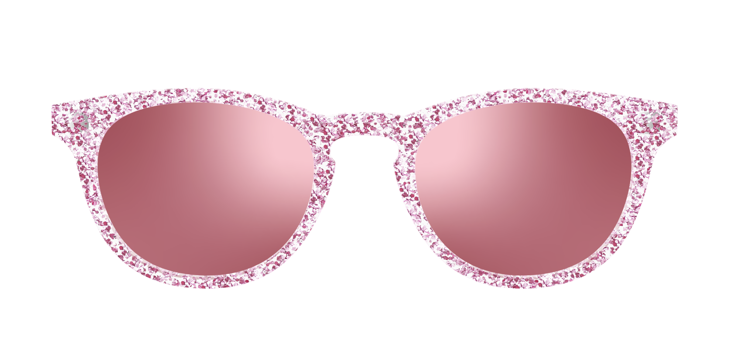 Pair Eyewear Sun Tops Rose Gold Sparkle clip sole 147