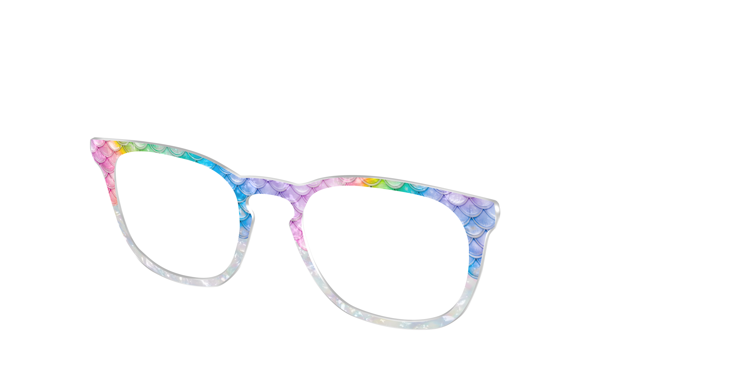 Pair Eyewear Design Tops Rainbow Pearl Scales Crystal top Cedro