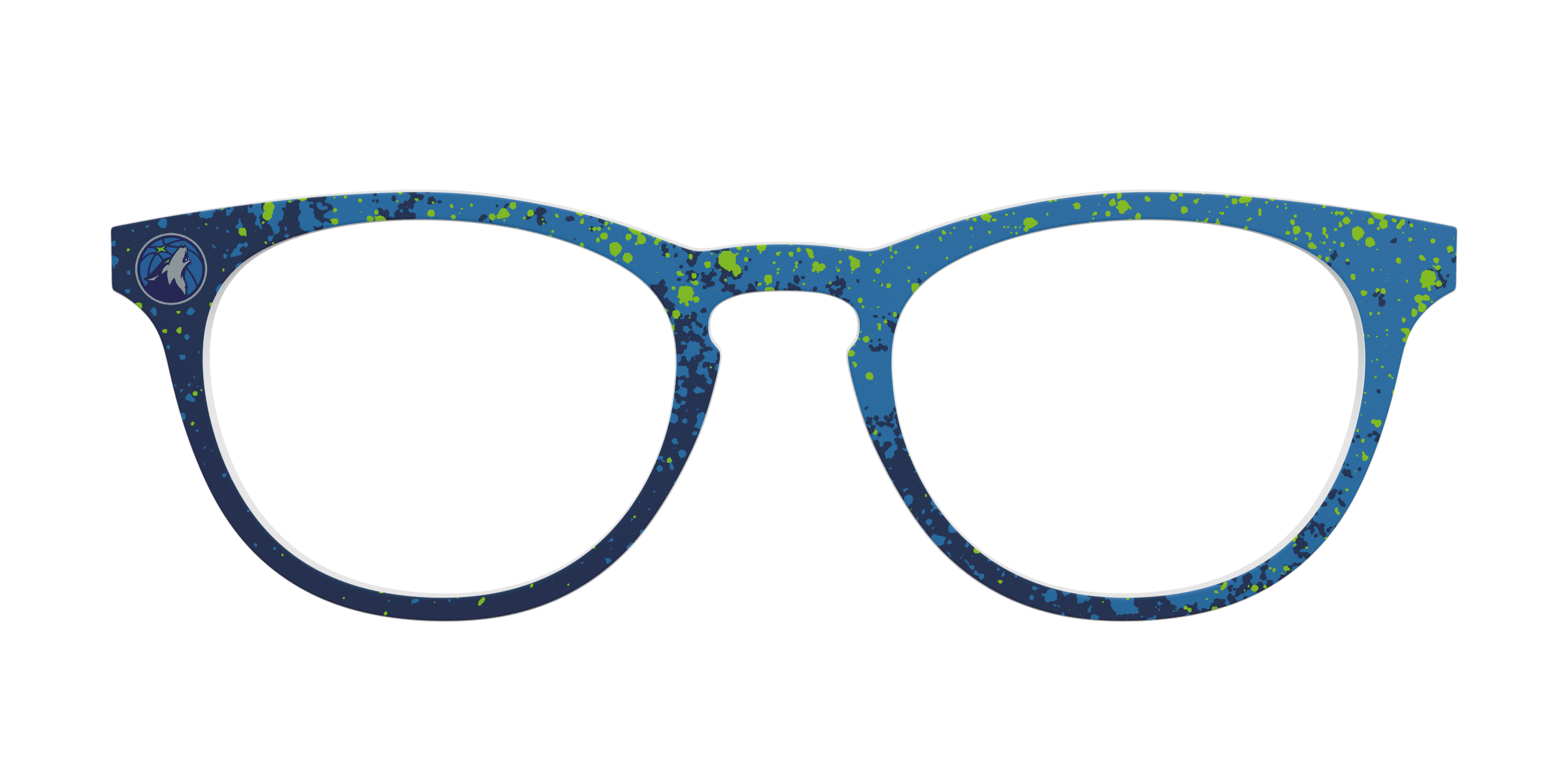 Pair Eyewear School Spirit Timberwolves Splatter top occhiali TW1
