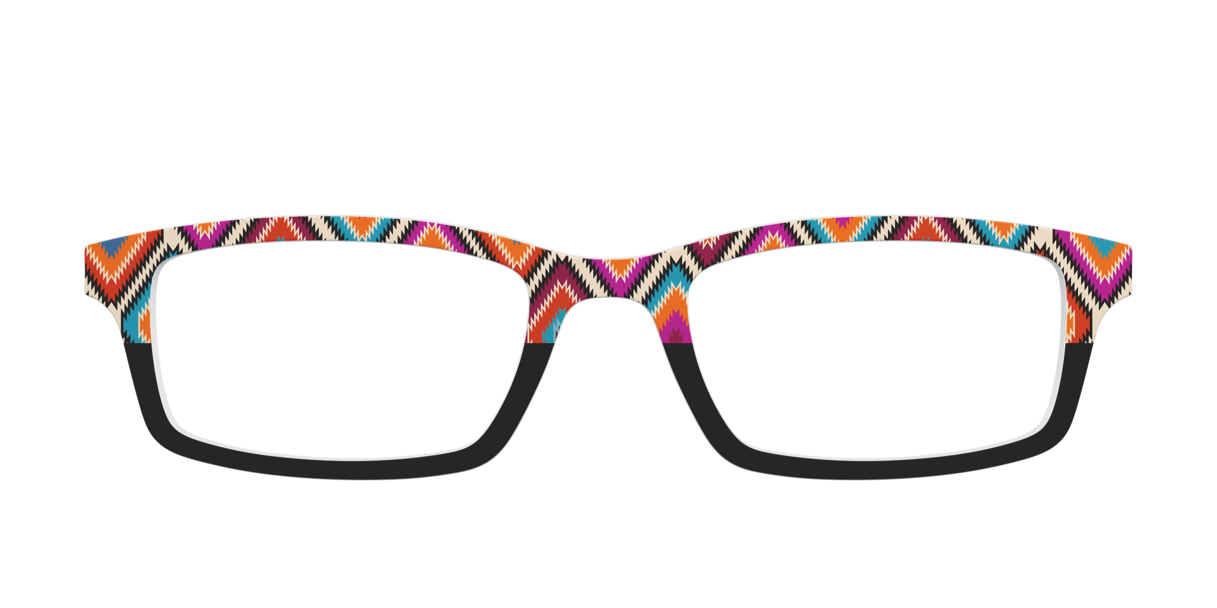 Pair Eyewear Collabs The Sarape Split top occhiali fantasia