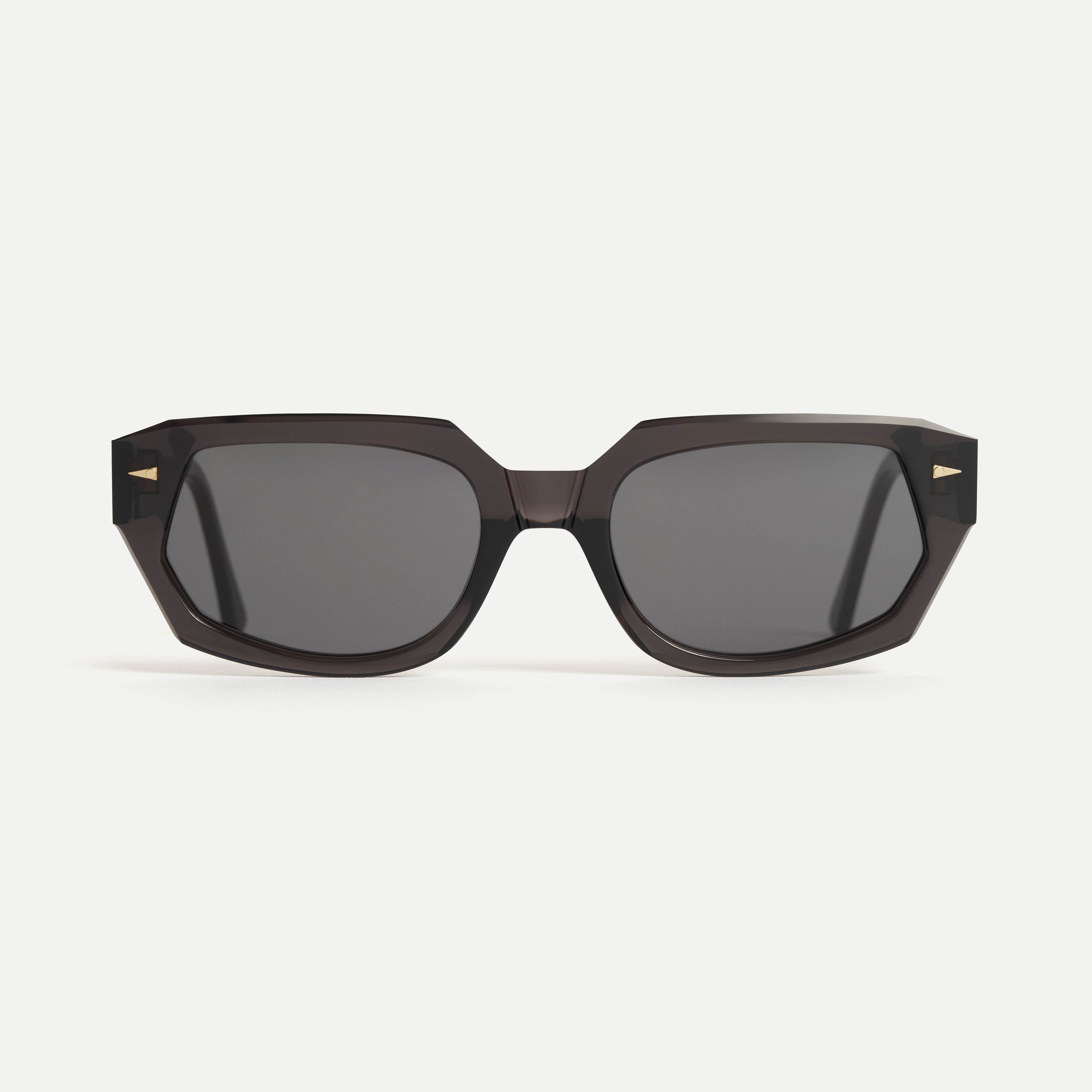 AHLEM Racine occhiali da sole Dark Green Grey acetato
