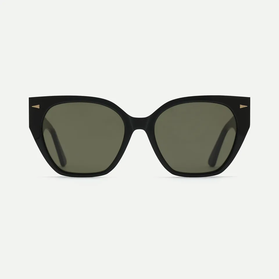 AHLEM Marguerite occhiali da sole Black G15 cat eye