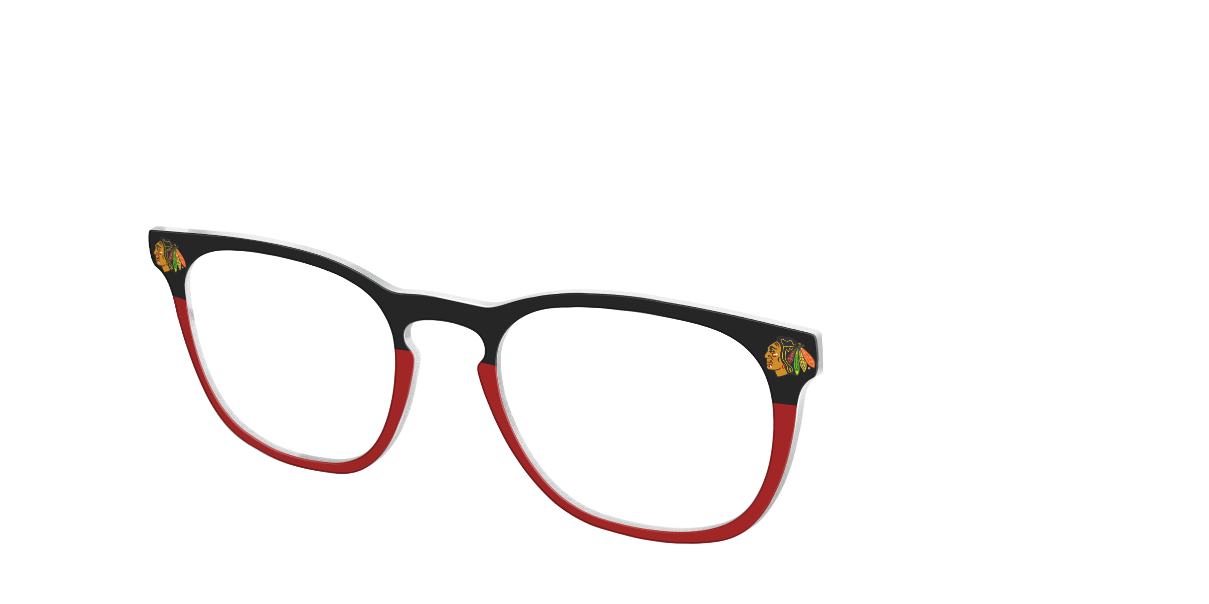 Pair Eyewear The Blackhawks Split topper occhiali nero rosso