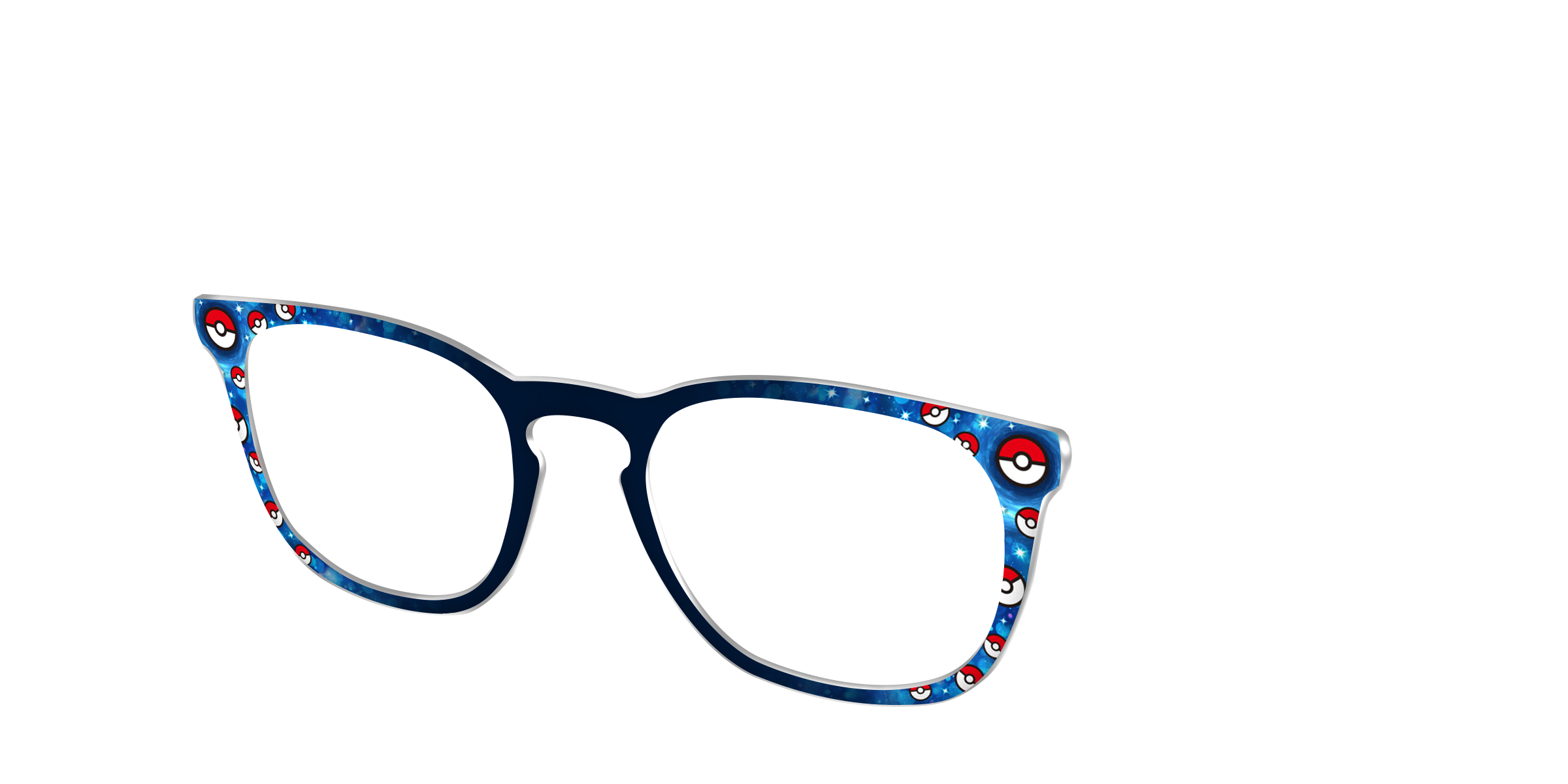 Pair Eyewear Collabs Poke Ball top rosso bianco