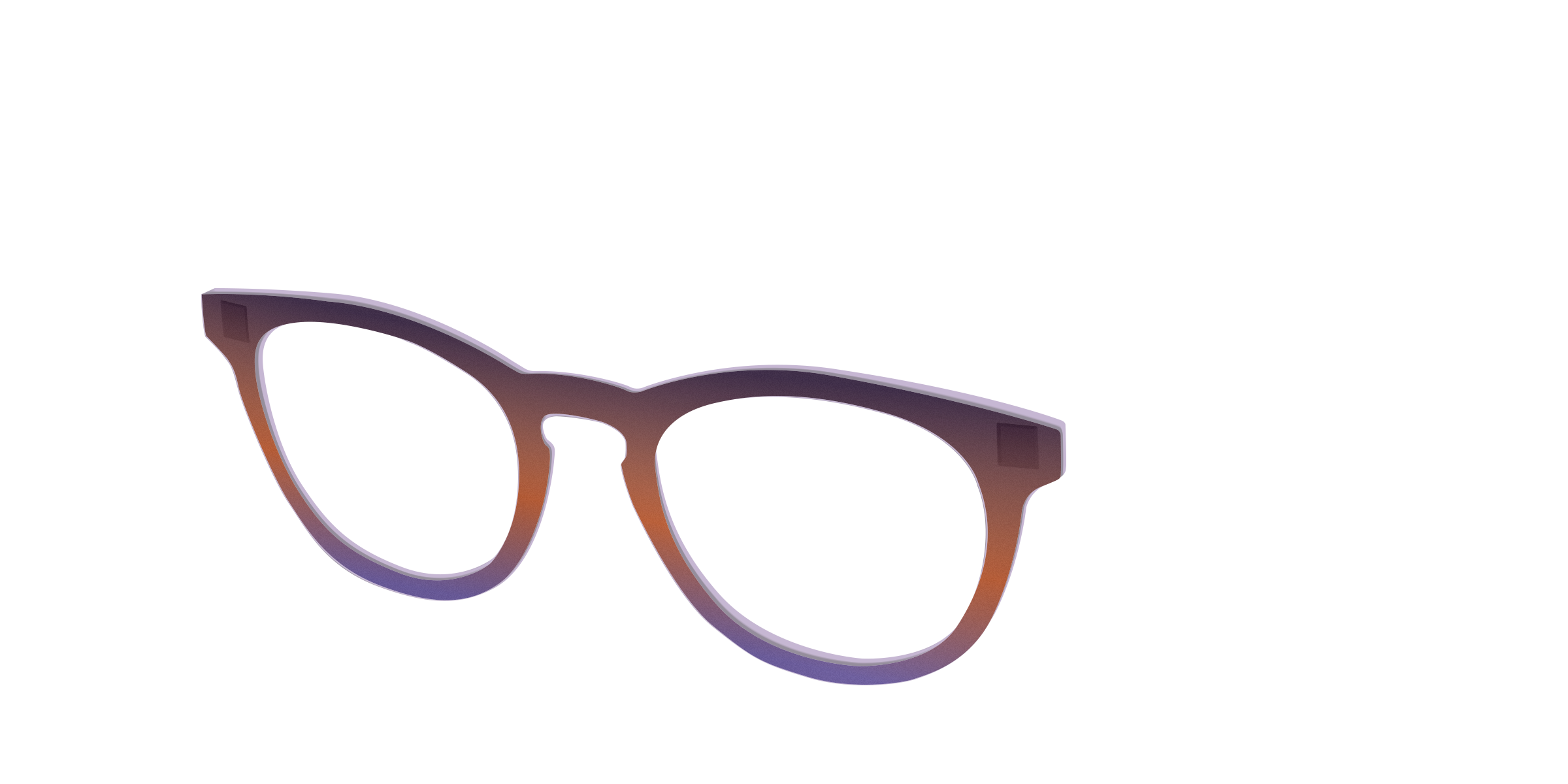 Pair Eyewear Design Tops Matte Midnight Violet topper sfumato