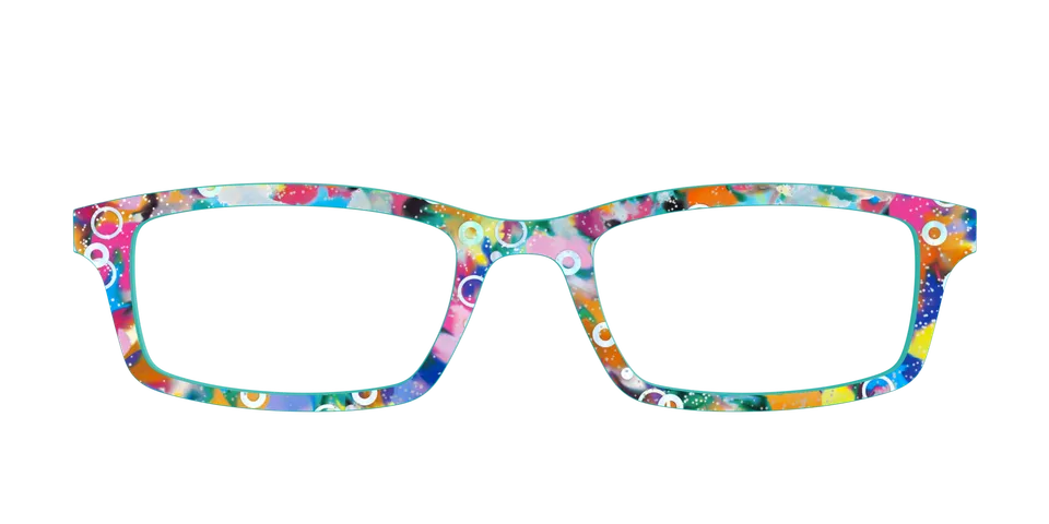 Pair Eyewear Tortoise Bubble Glitter top magnetico Cedro