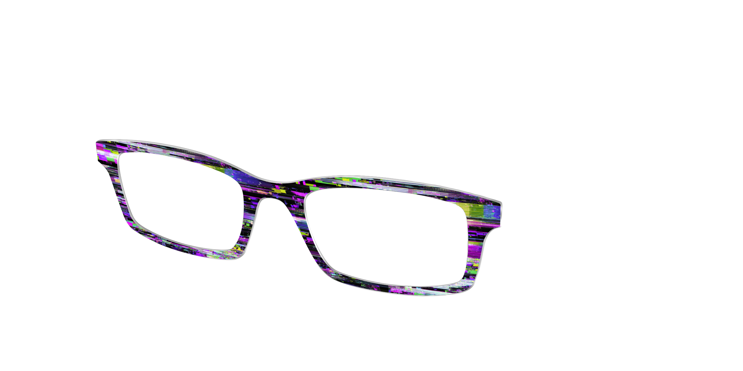 Pair Eyewear Horror Film Glitch top magnetico nero