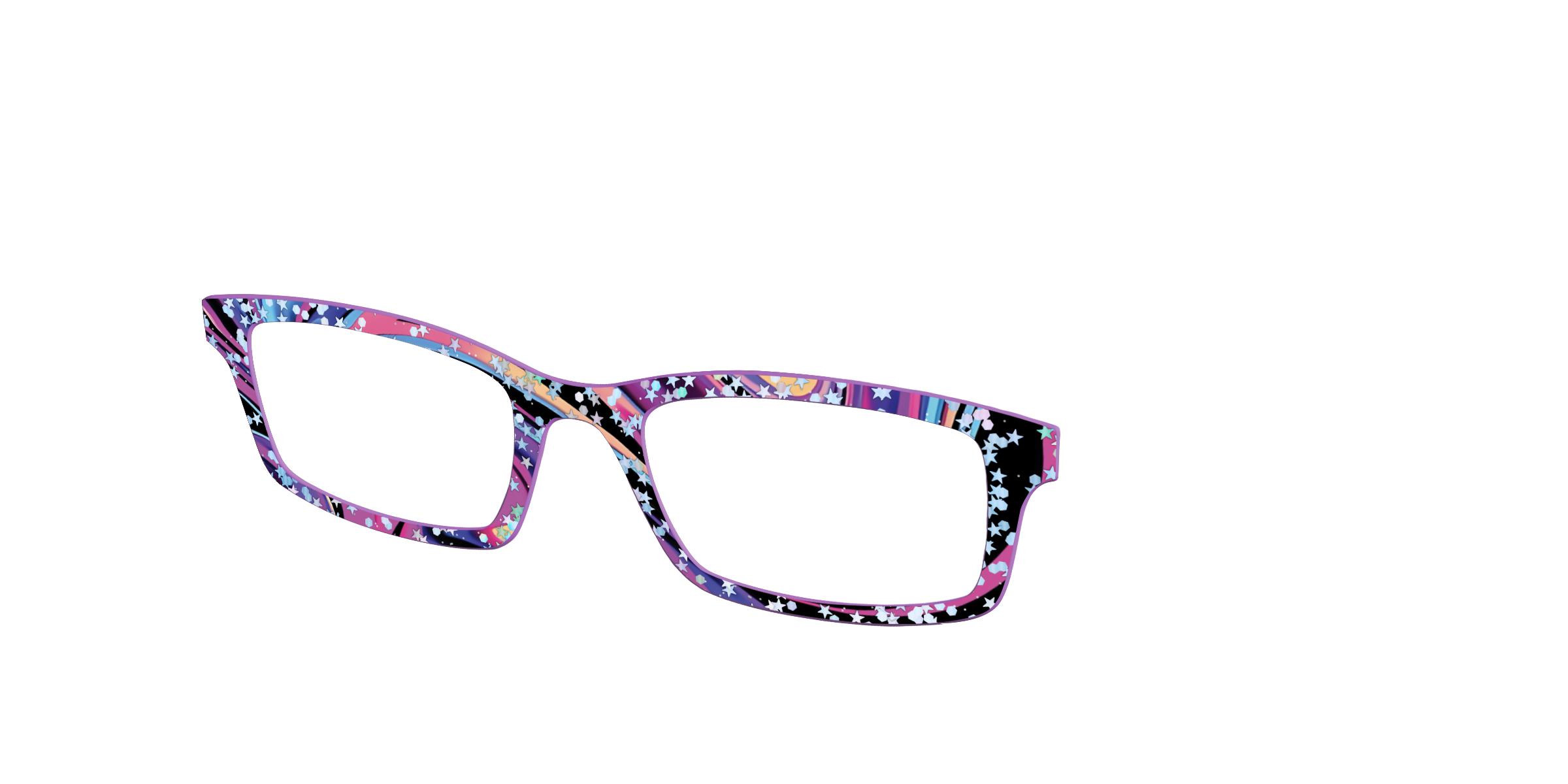 Pair Eyewear Design Tops Vaporwave Marble top glitter