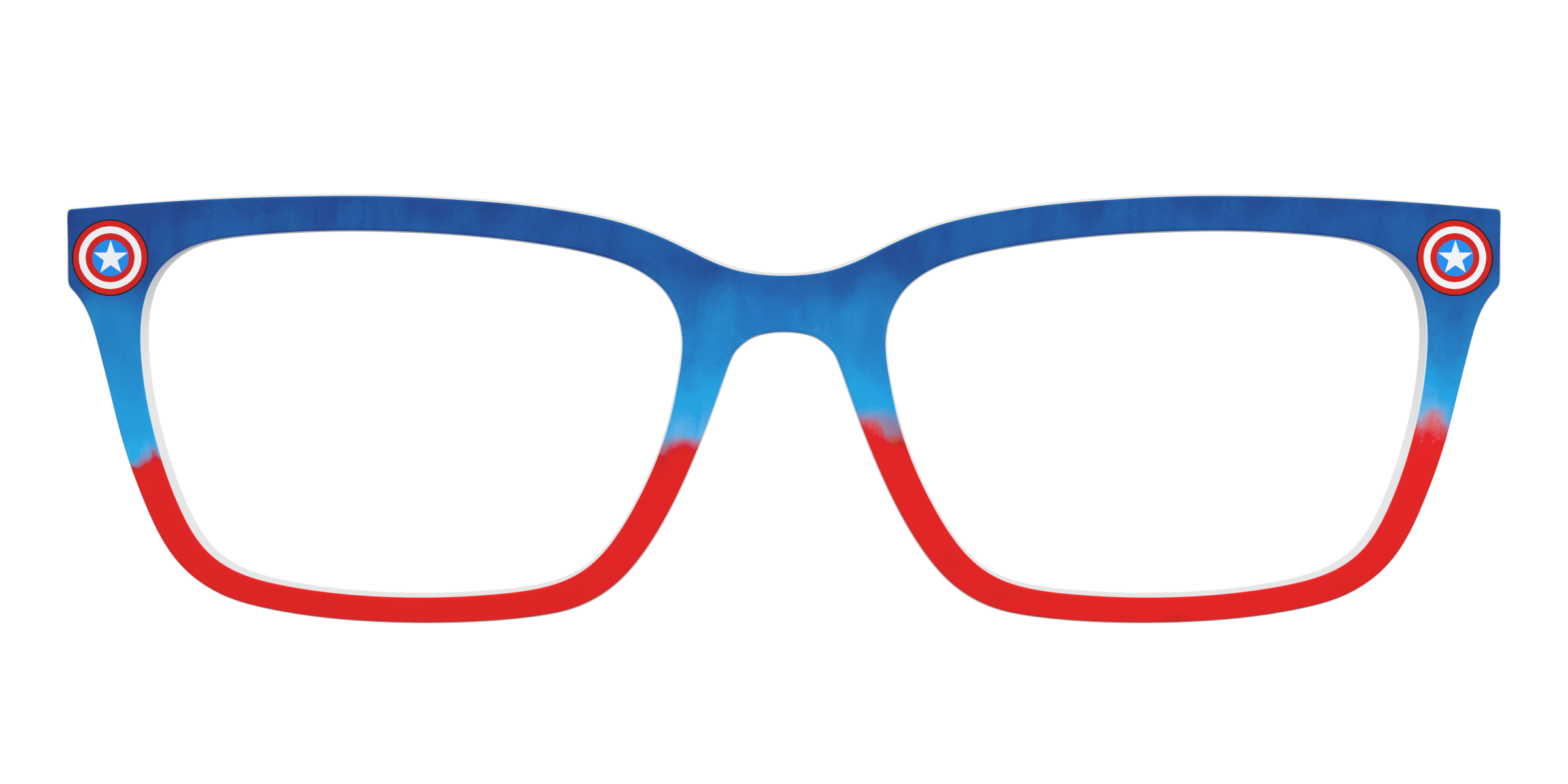 Pair Eyewear Collabs Captain America Shield top per occhiali