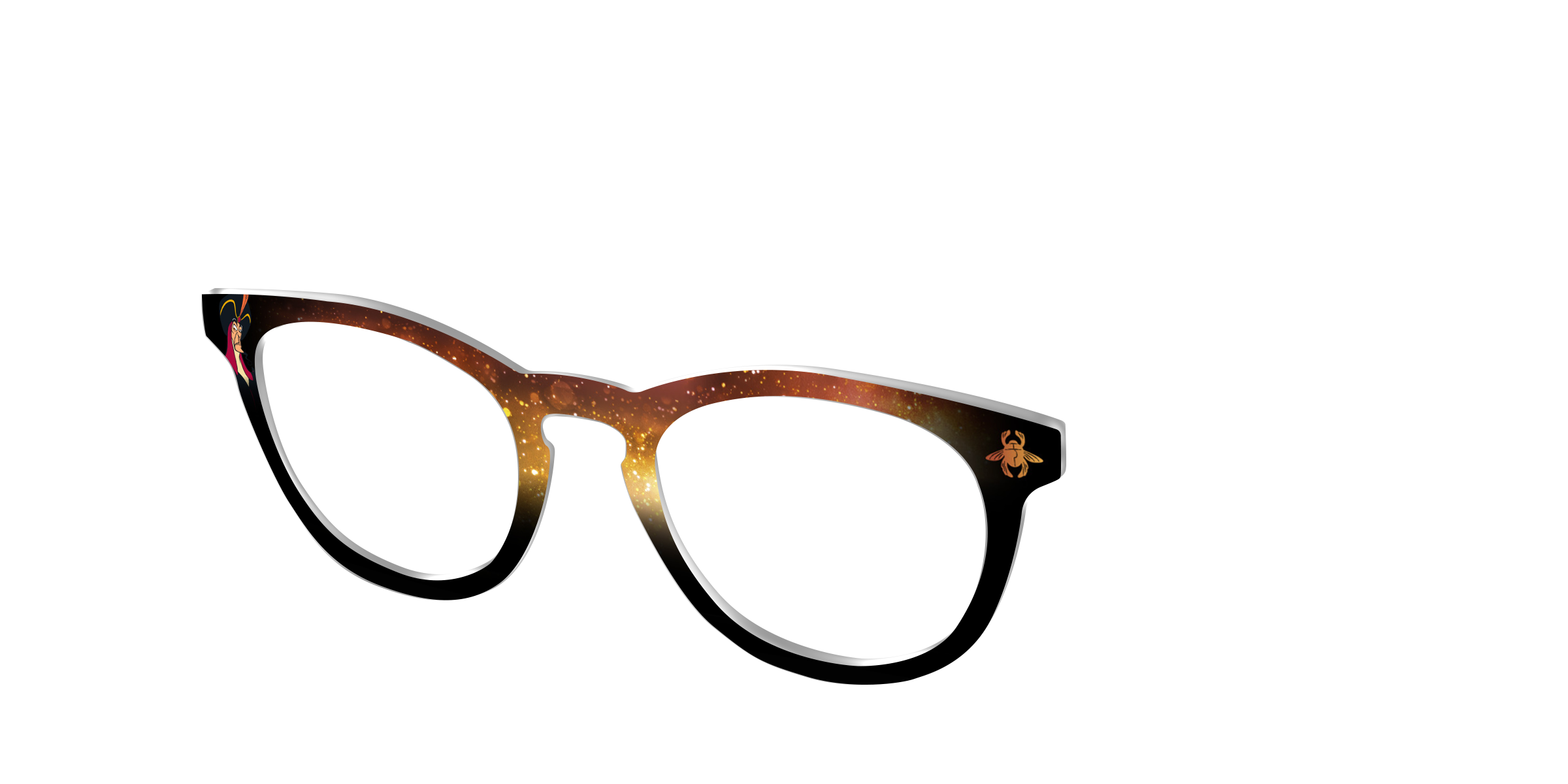 Pair Eyewear Collabs Jafar Golden Scarab top per occhiali oro