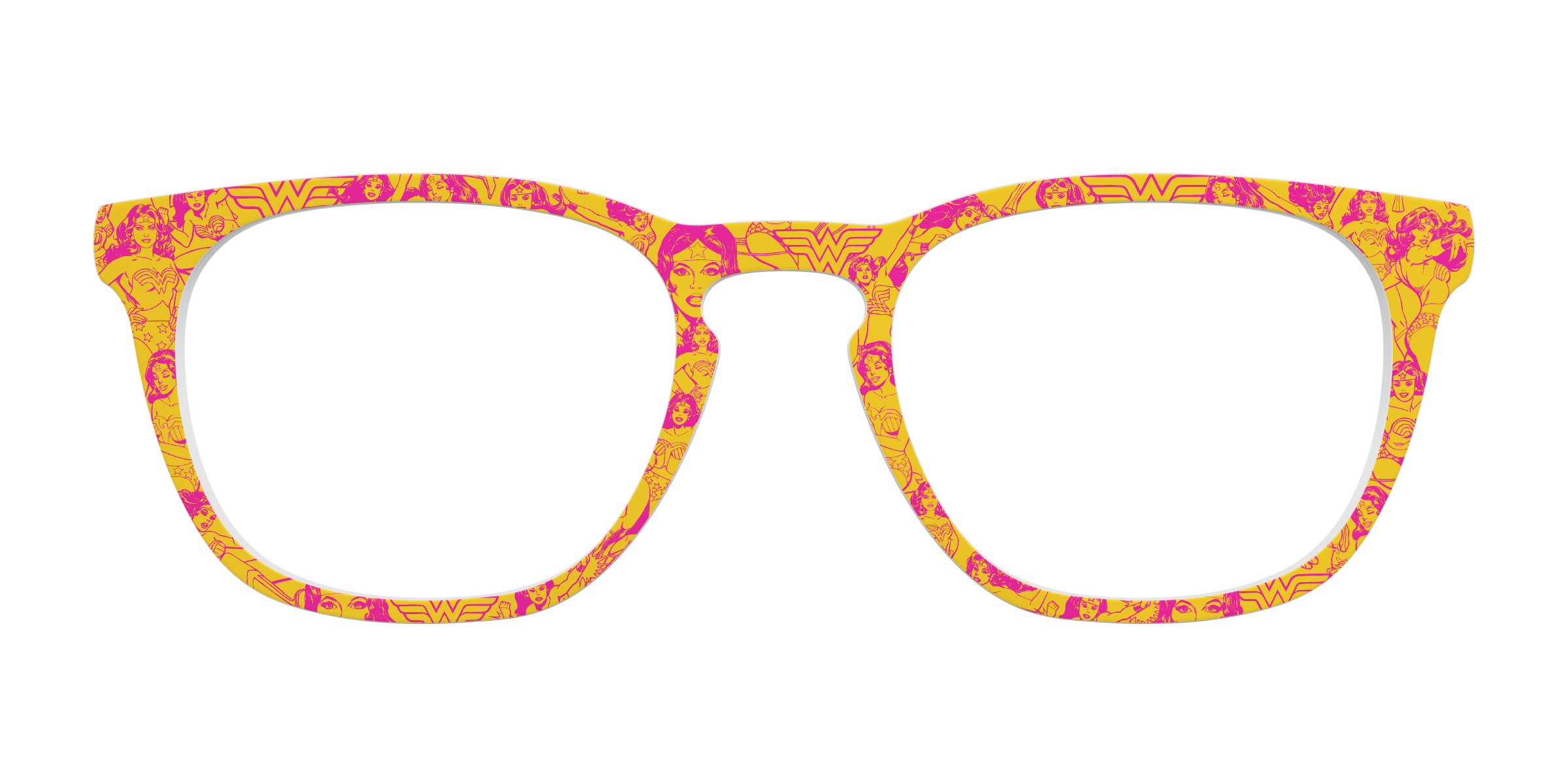 Pair Eyewear Collabs Retro Wonder Woman topper rosa