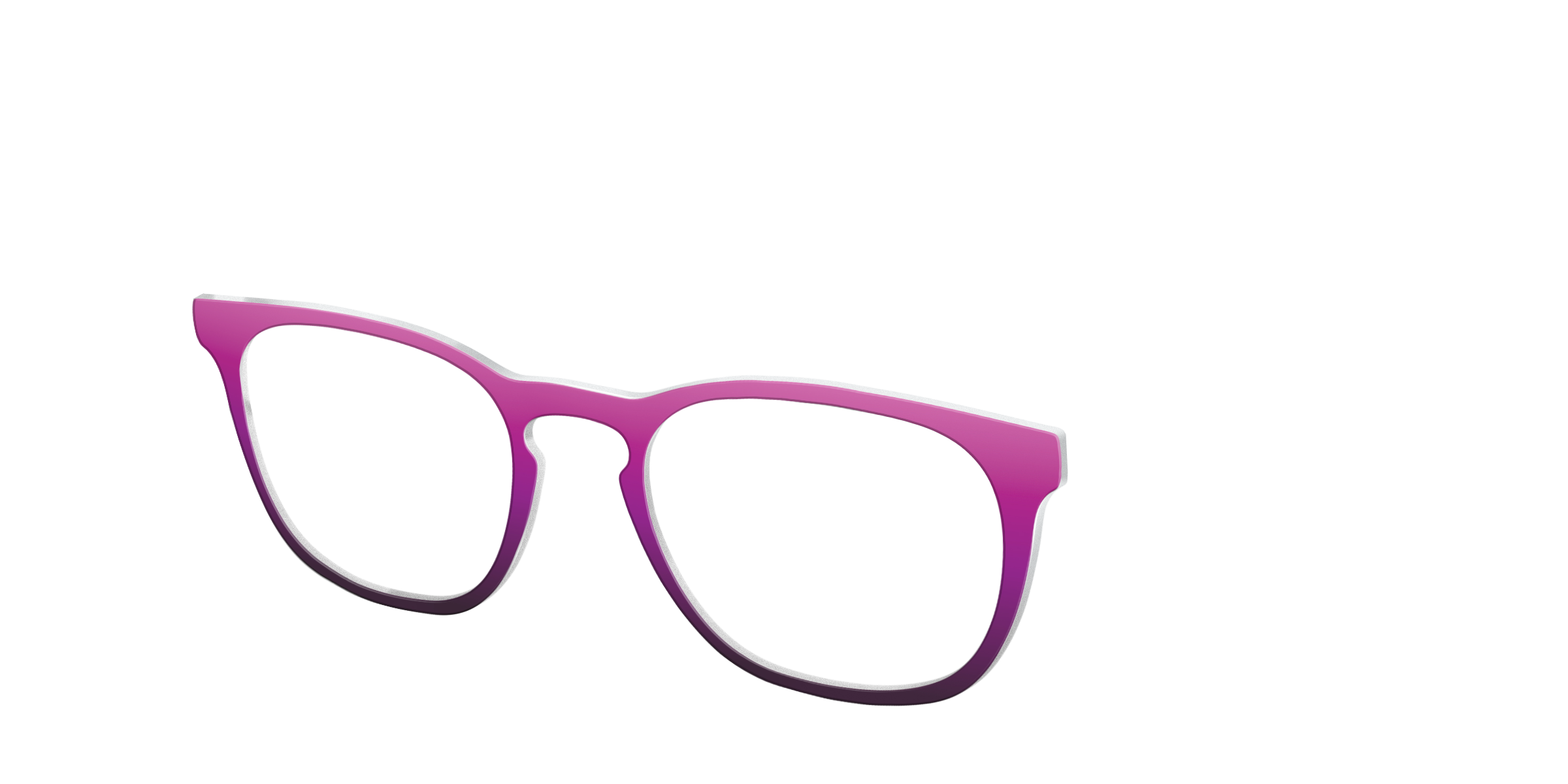 Pair Eyewear Solid Tops Pink Plum Gradient top rosa sfumato