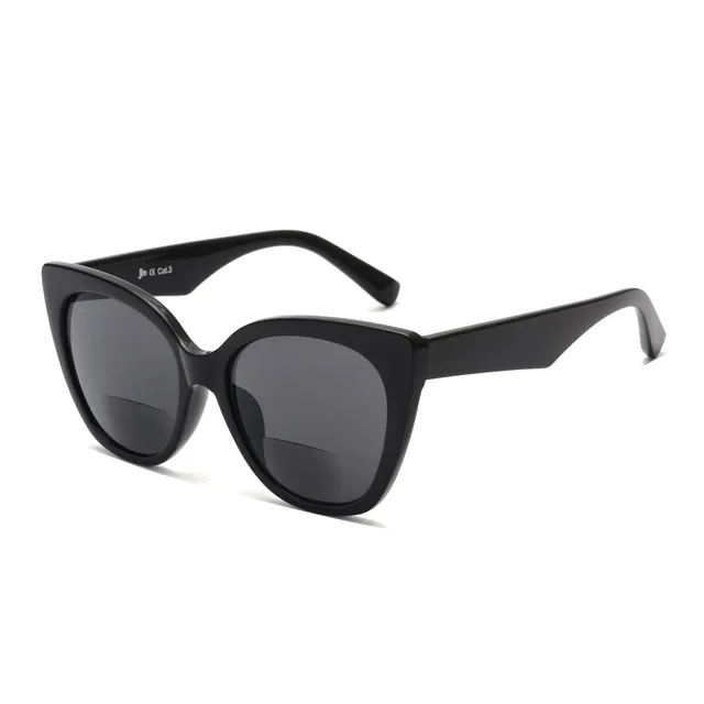 JM Occhiali Sole da Lettura rettangolari UV Nero 2.5x