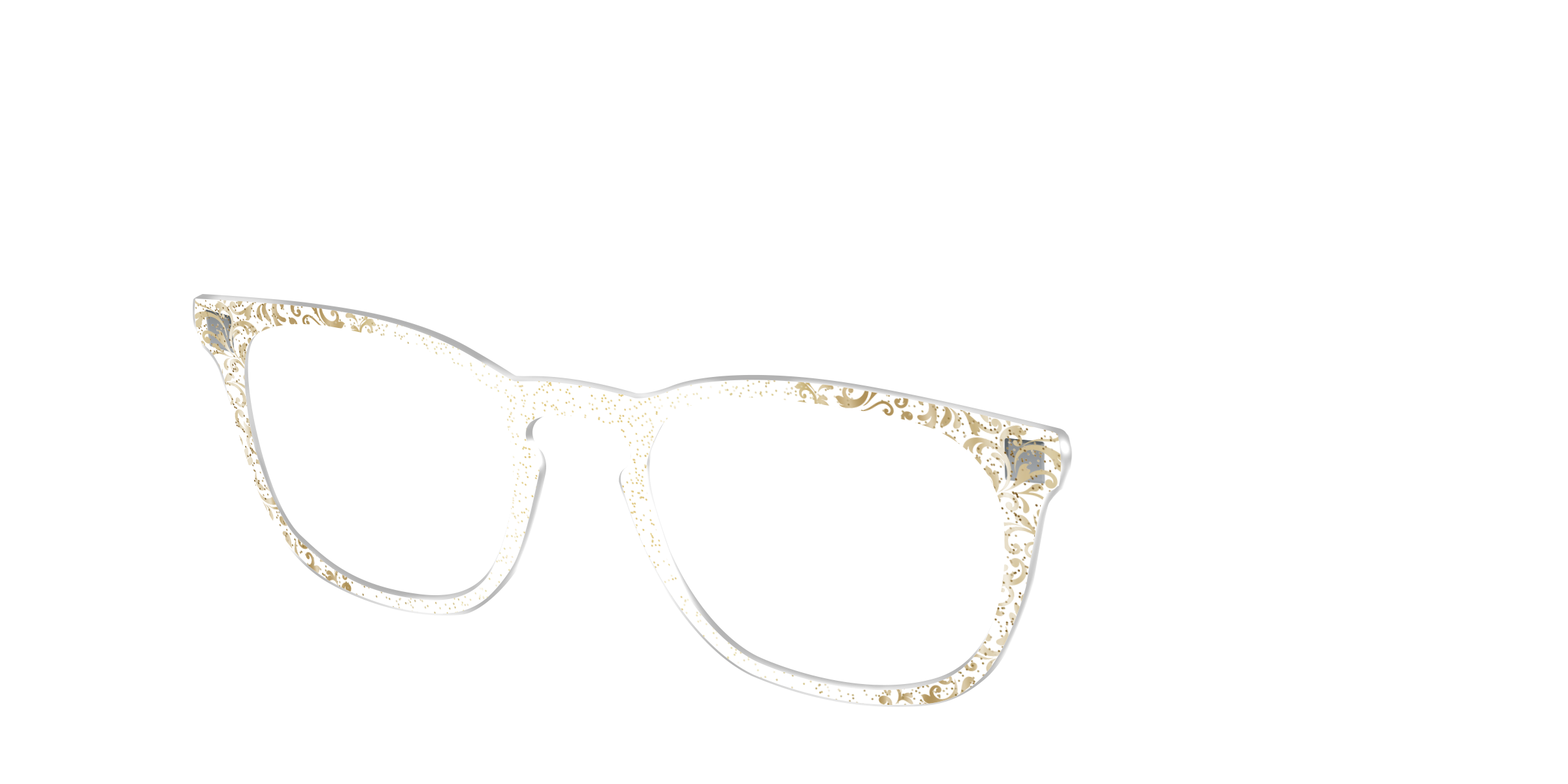 Pair Eyewear Design Tops Golden Flair Crystal top dorato occhiali