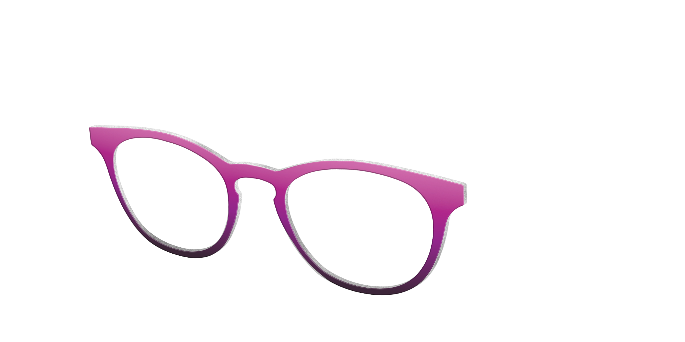 Pair Eyewear Solid Tops Pink Plum Gradient top rosa sfumato