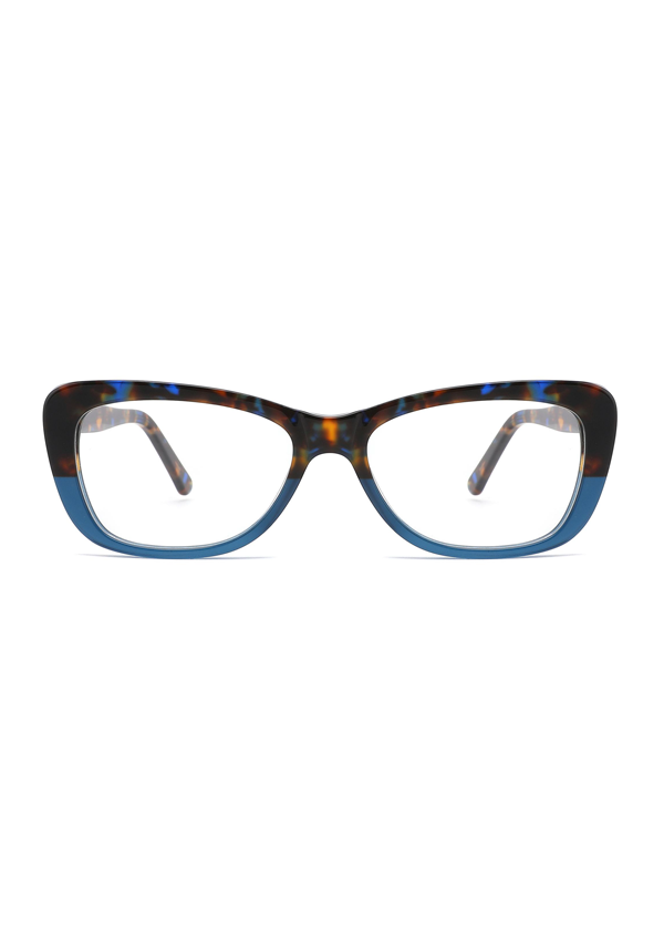 Ouyuan XB1002 montatura farfalla havana donna acetato
