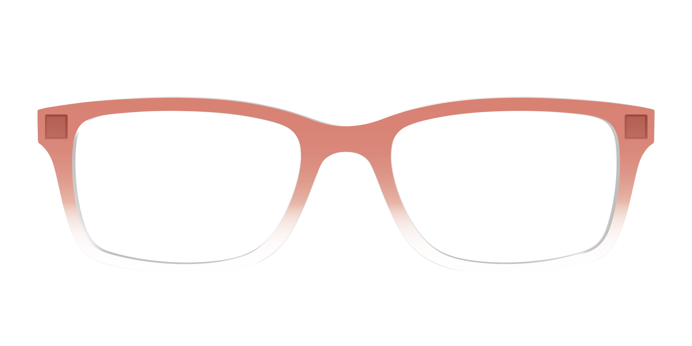 Pair Eyewear Solid Burnt Orange top occhiali sfumato