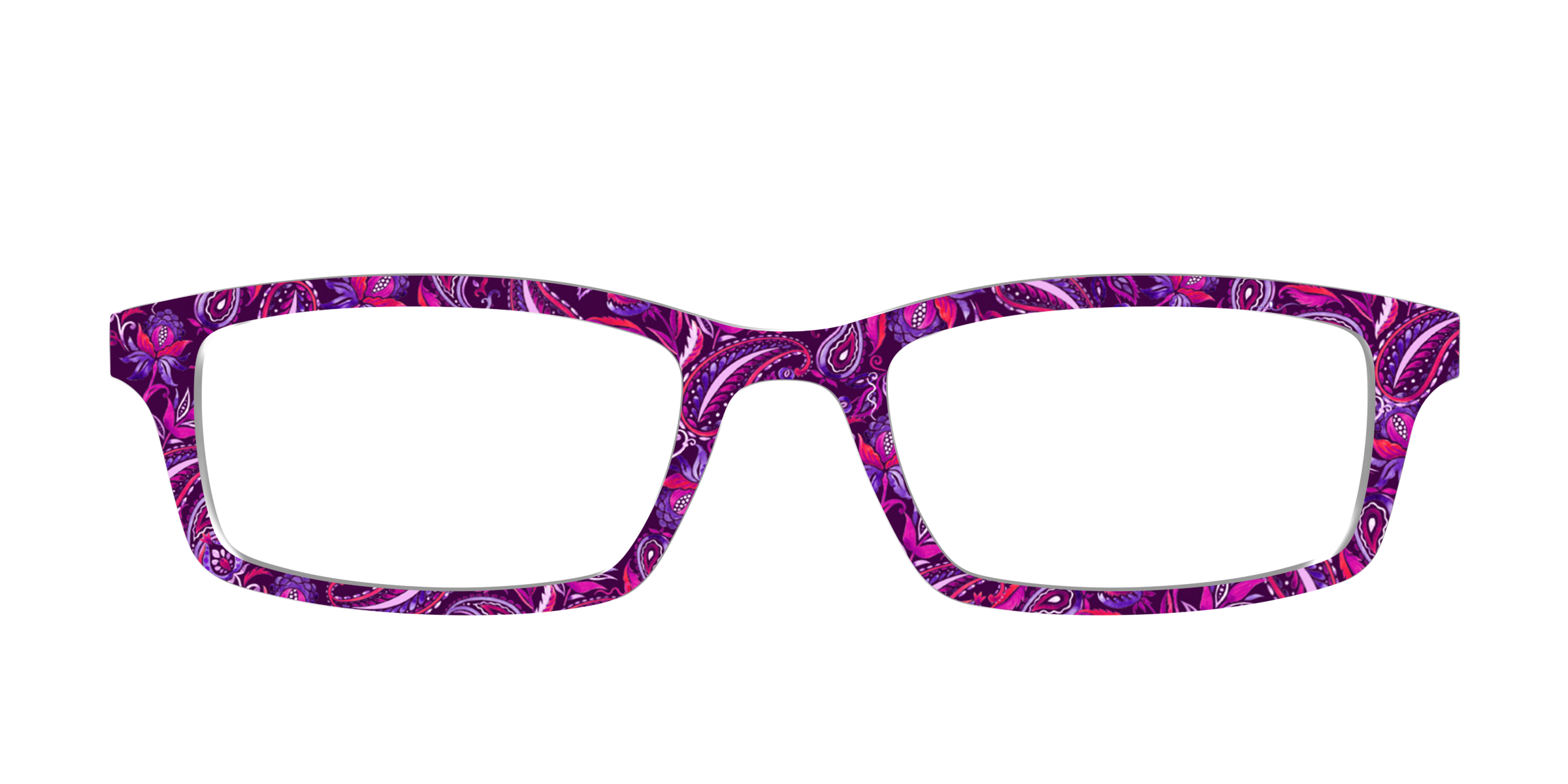 Pair Eyewear Design Tops Aubergine Paisley top magnetico AT21