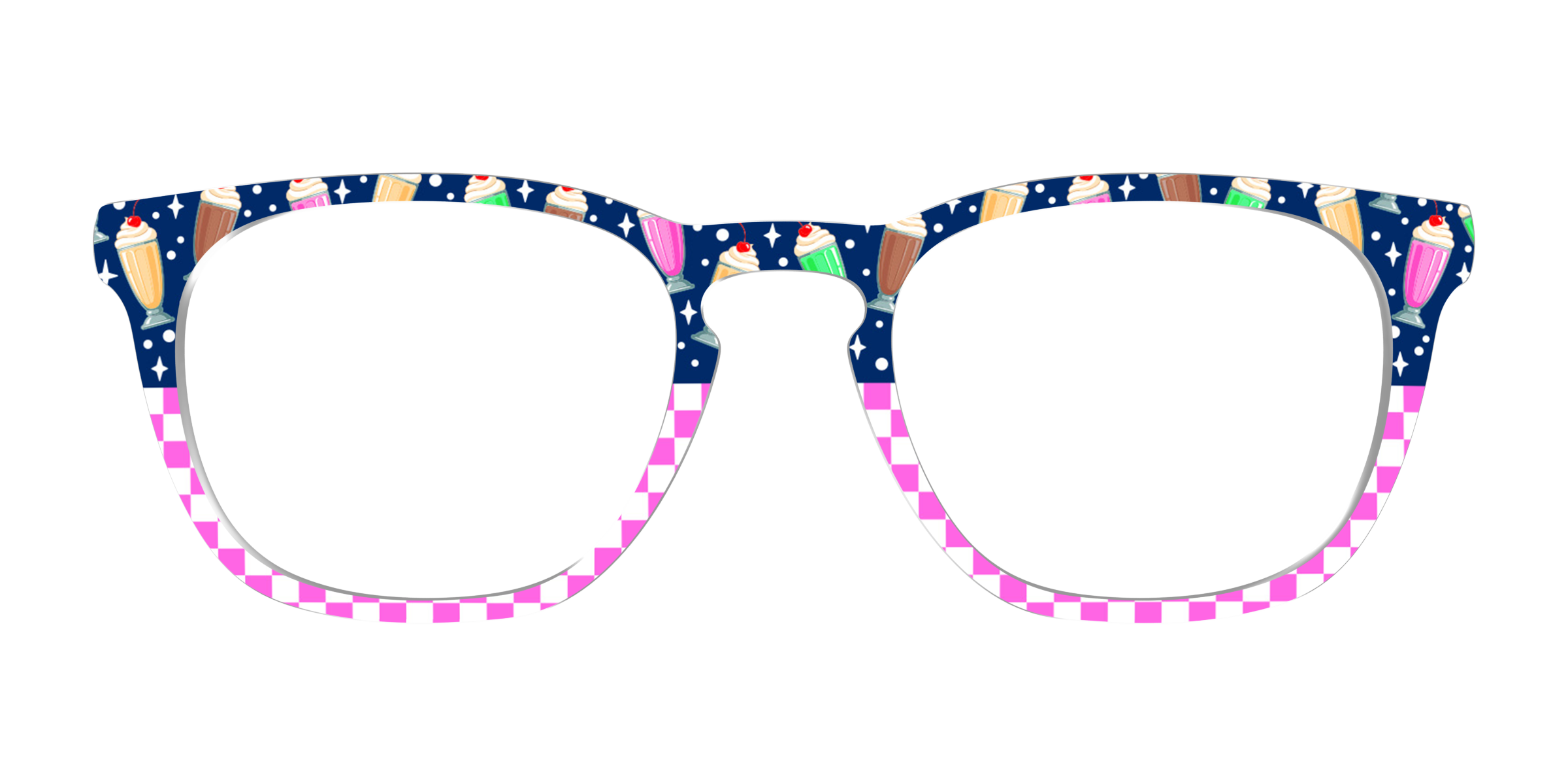 Pair Eyewear Design Tops Ice Cream Social Split top rosa