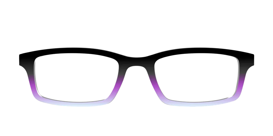 Pair Eyewear Design Tops Black Periwinkle Gradient top FG03