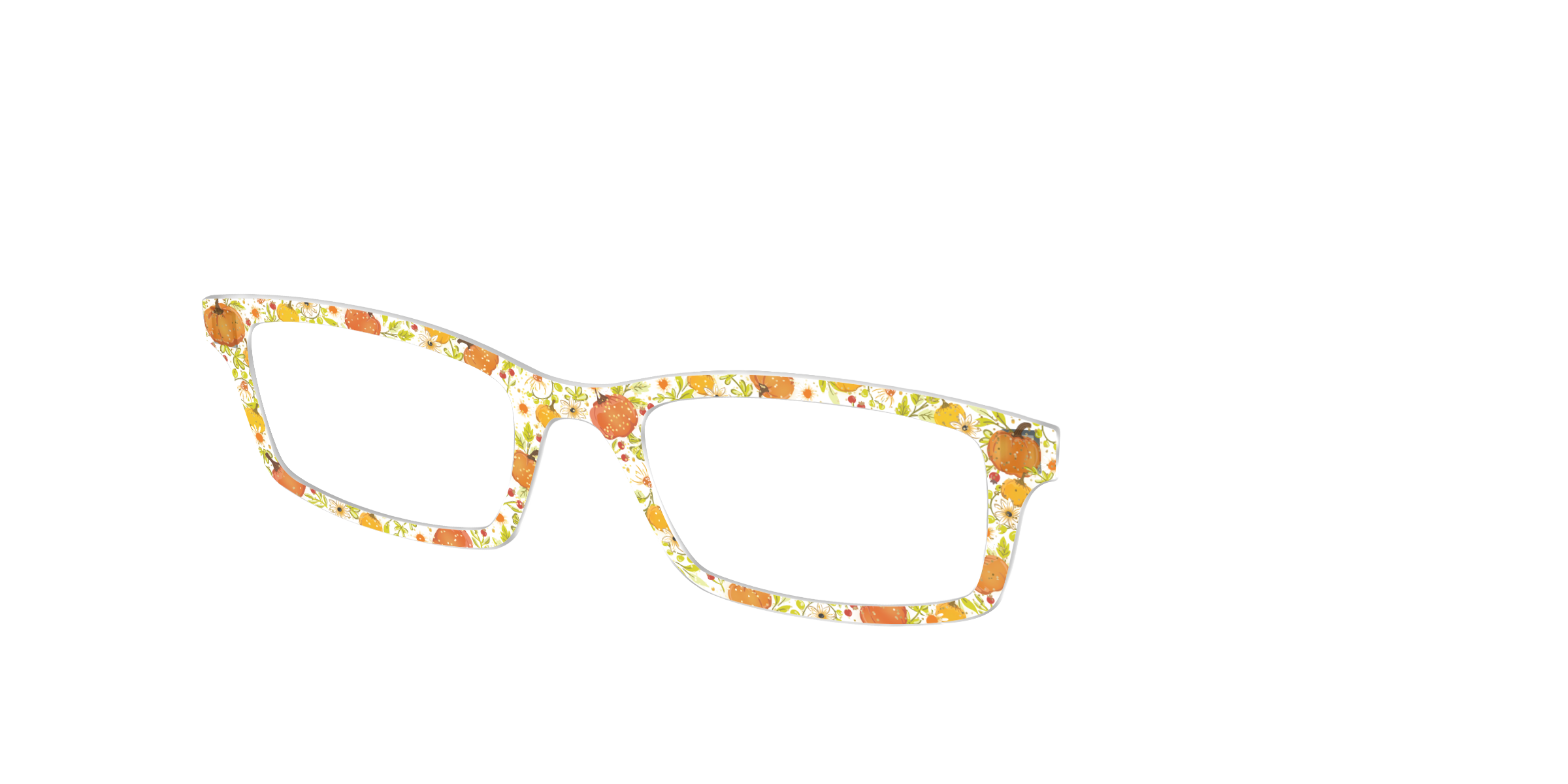 Pair Eyewear Design Tops Pumpkin Patch top glitter arancione