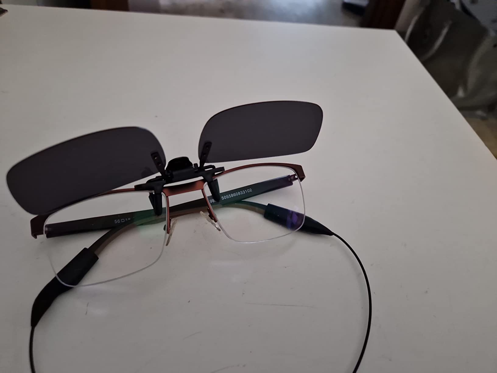 JM Clip per Occhiali da Sole Polarizzati occhiali sole flip up grigio
