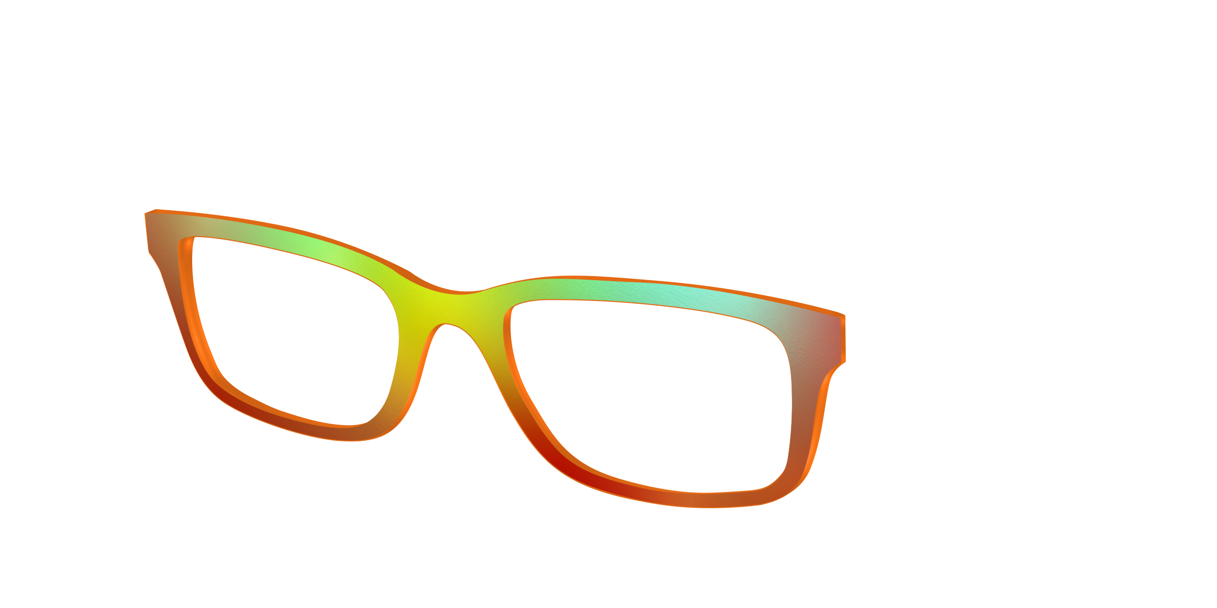 Pair Eyewear Solid Tops Apricot Ombre top magnetico arancione