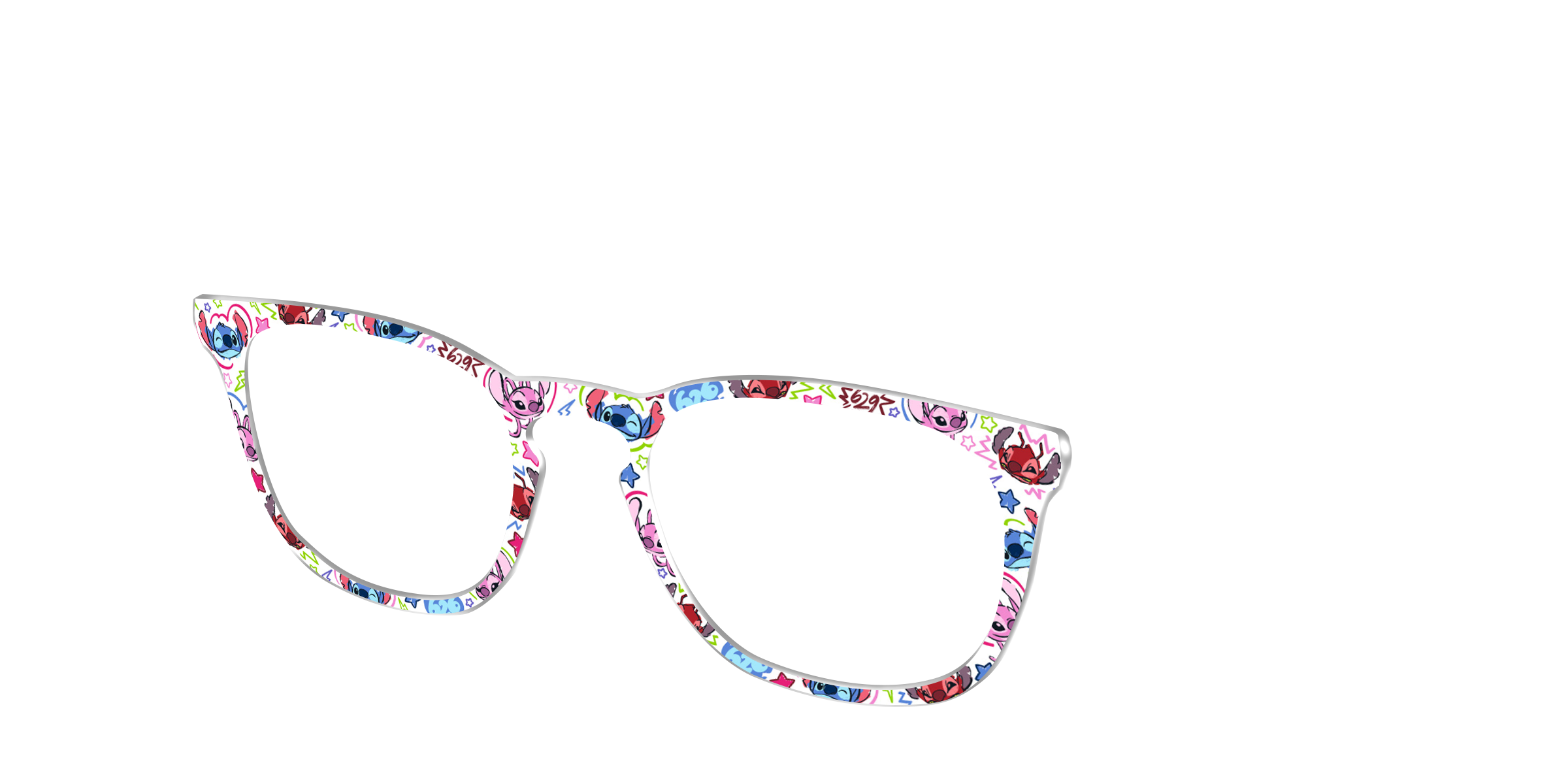 Pair Eyewear Collabs Stitch & Friends Doodles top per occhiali