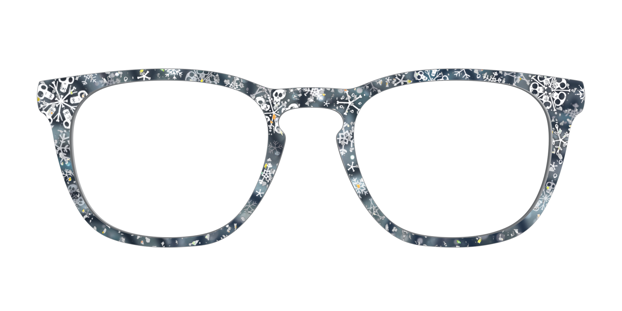 Pair Eyewear Collabs Christmas Town Snow Globe top glitter