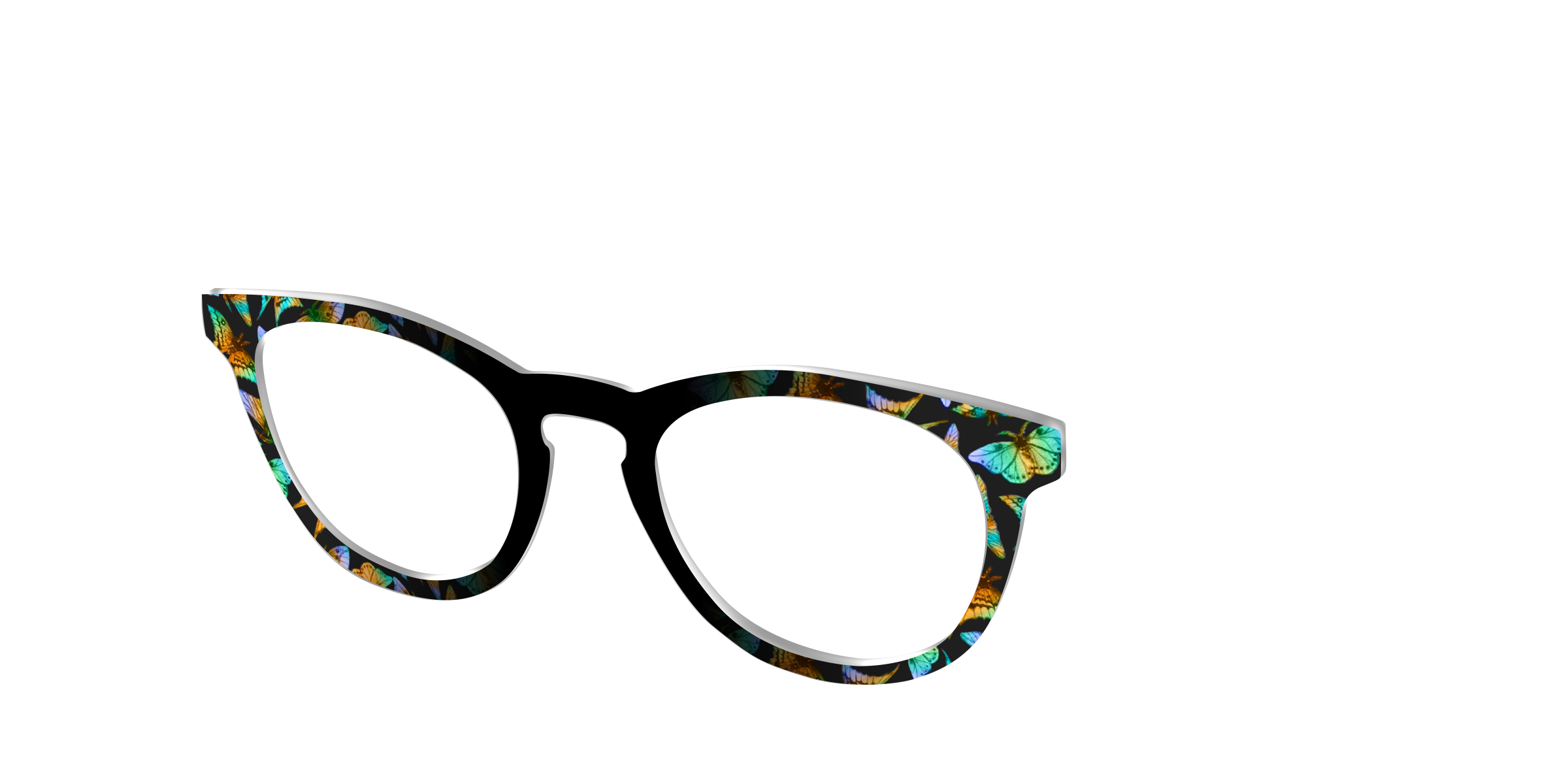 Pair Eyewear Design Tops The Mythic Moths top occhiali farfalle