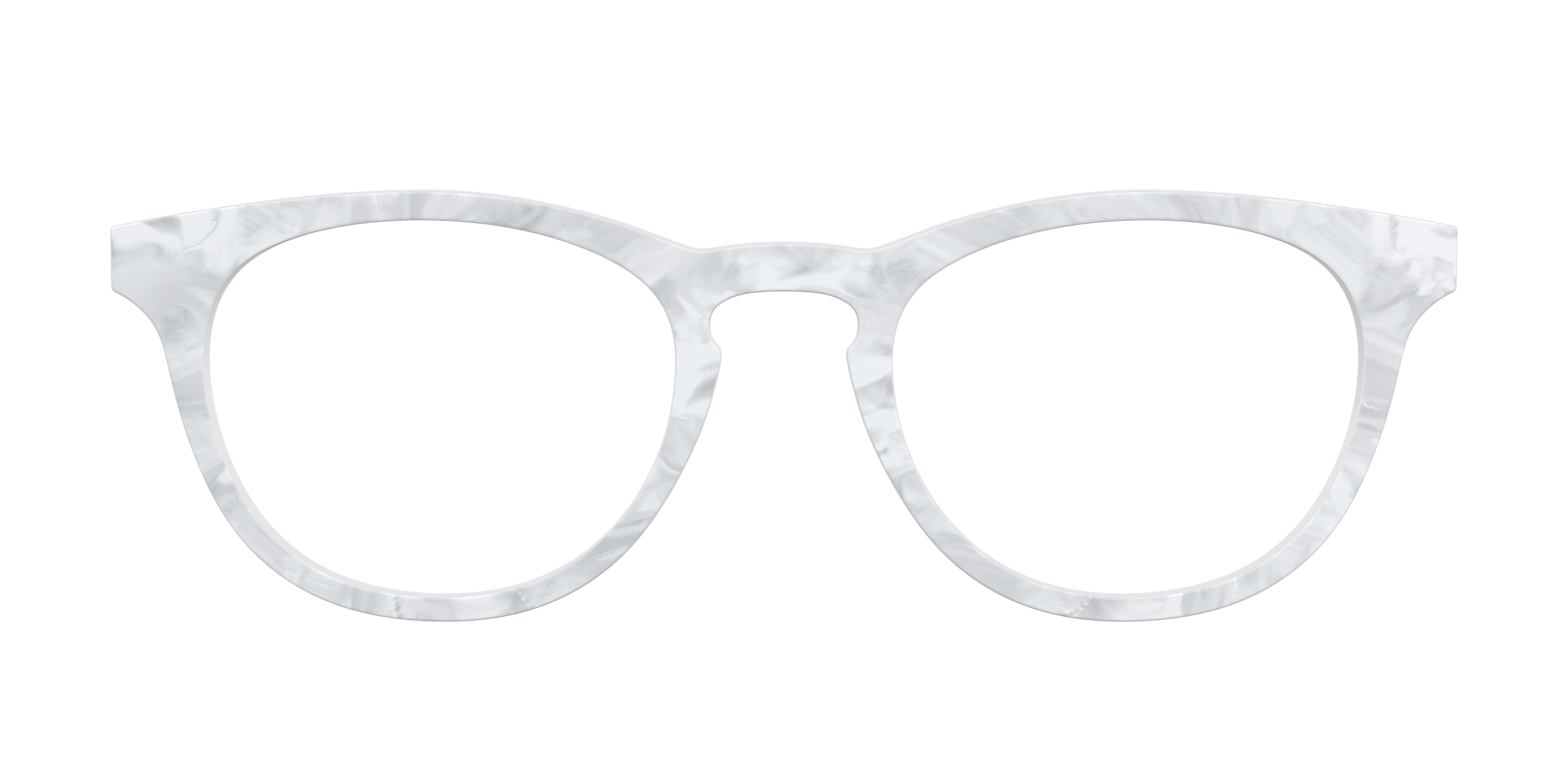 Pair Eyewear Solid Tops White Pearlescent top occhiali bianco