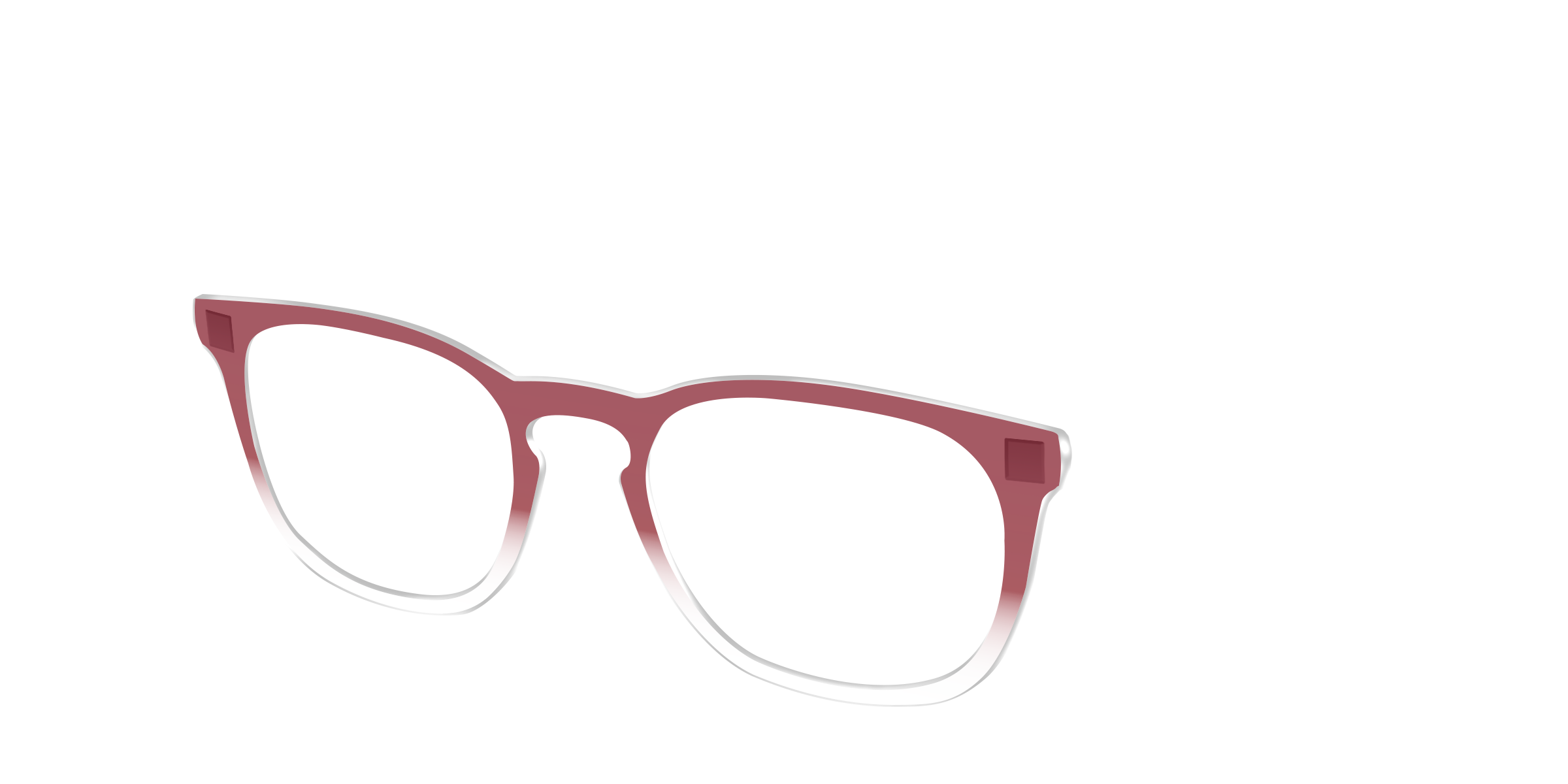Pair Eyewear Solid Tops Burgundy Gradient Crystal top Serra