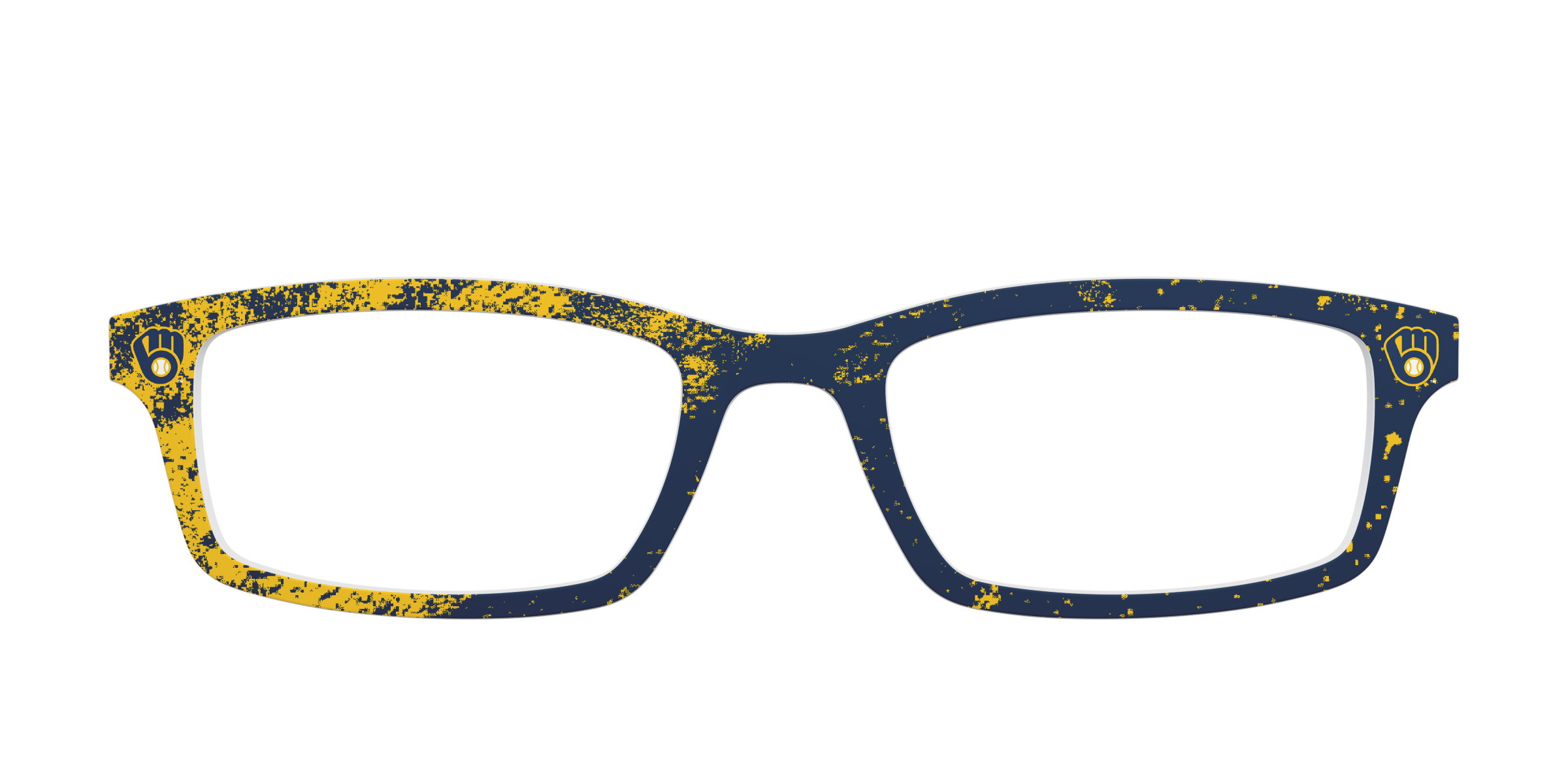 Pair School Spirit Brewers Home Run top occhiali giallo