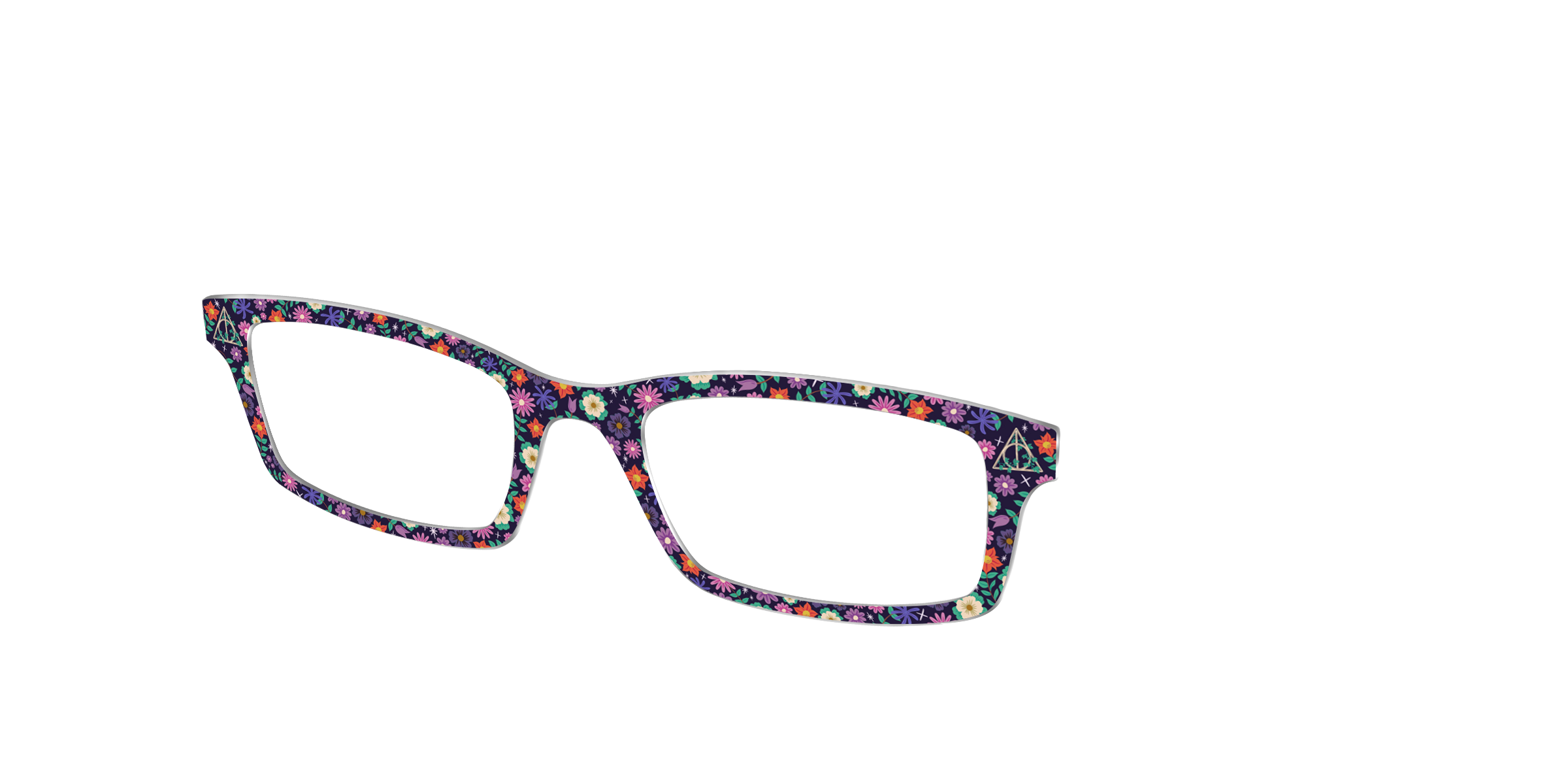 Pair Eyewear Collabs Deathly Hallows Floral top magnetico