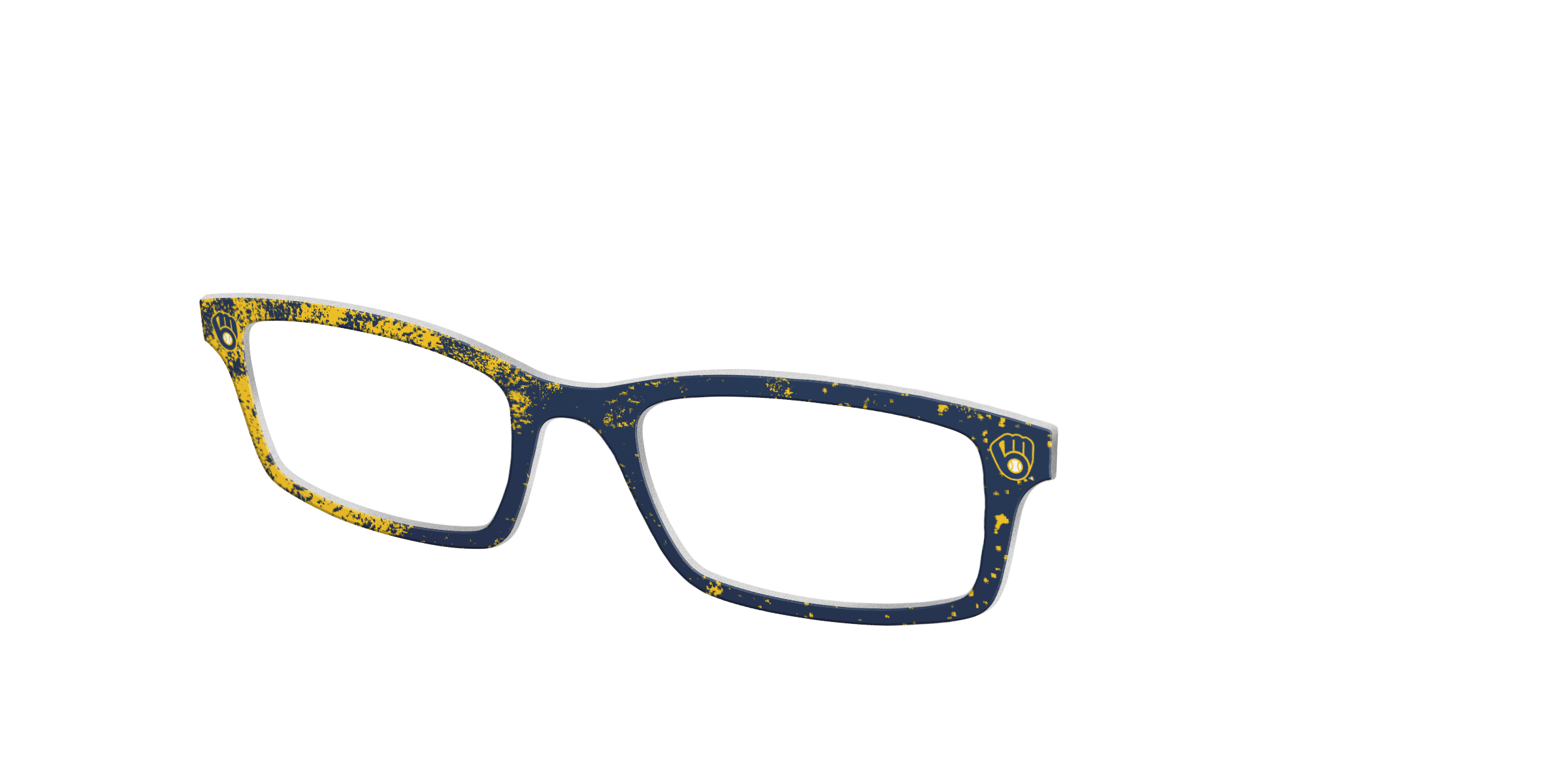 Pair School Spirit Brewers Home Run top occhiali giallo