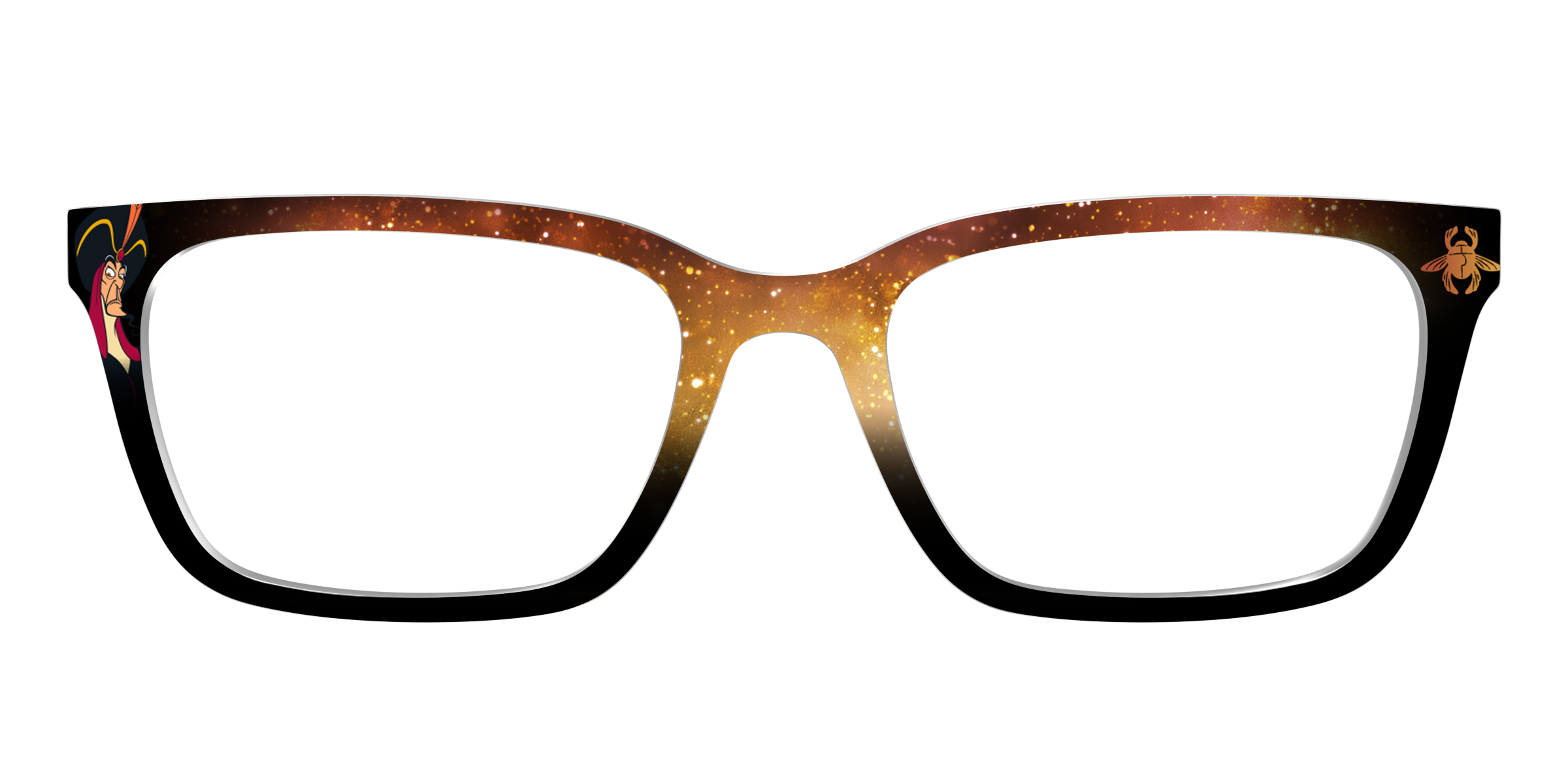 Pair Eyewear Collabs Jafar Golden Scarab top per occhiali oro