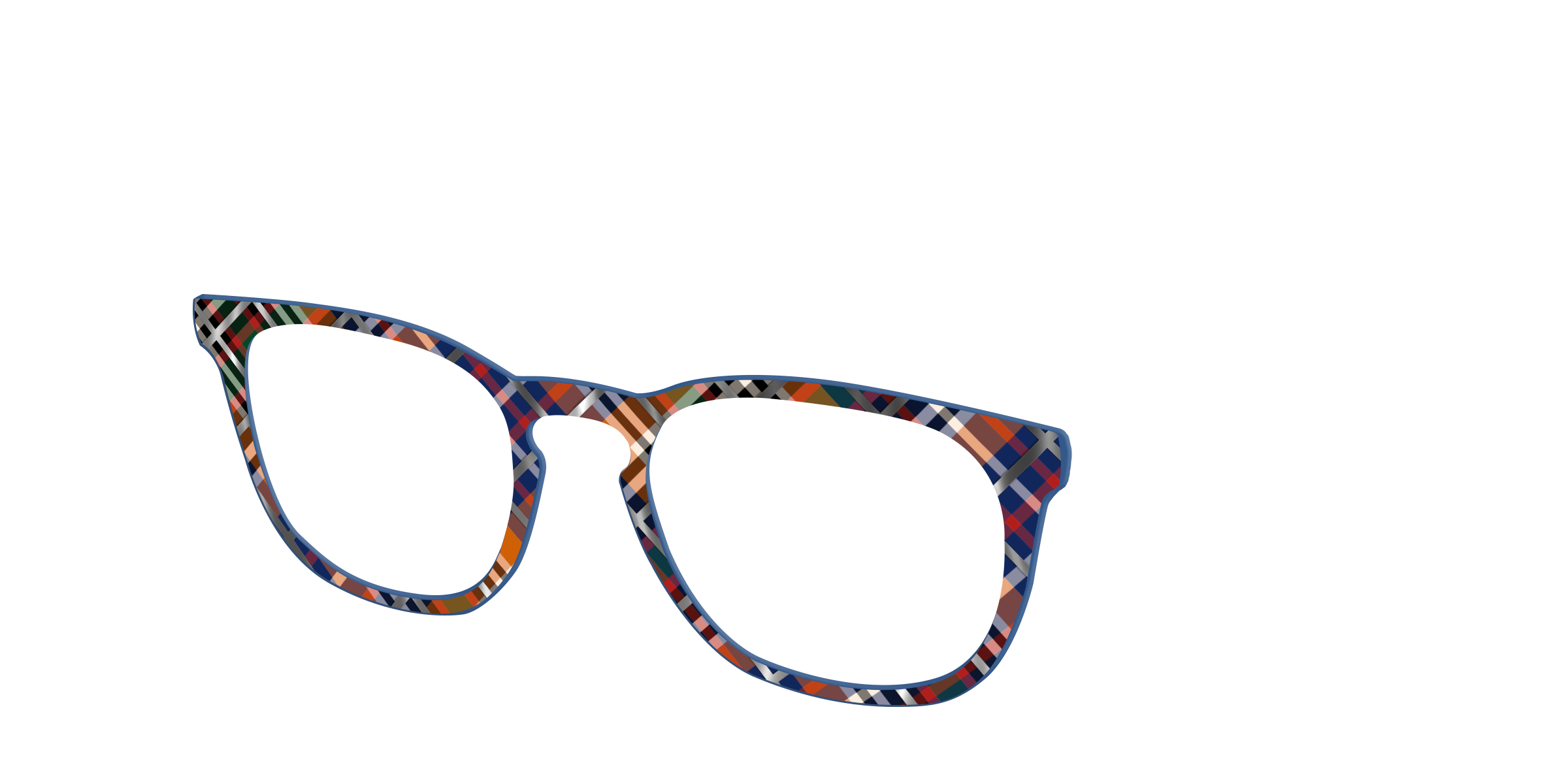 Pair Eyewear School Spirit Scholastic Plaid top foil