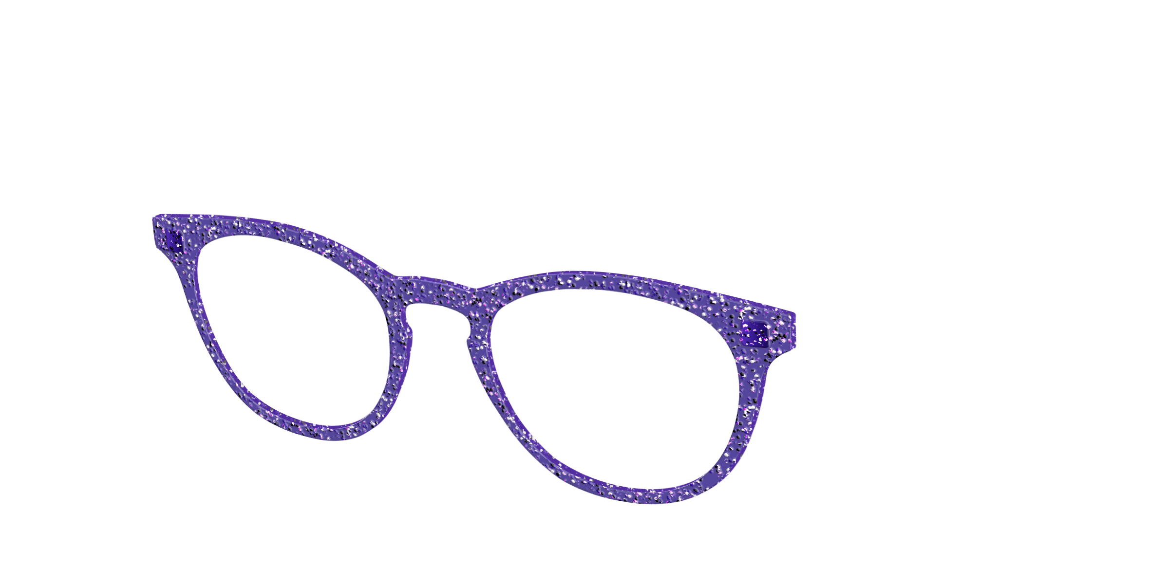 Pair Eyewear Solid Tops Electric Purple Sparkle top viola glitter