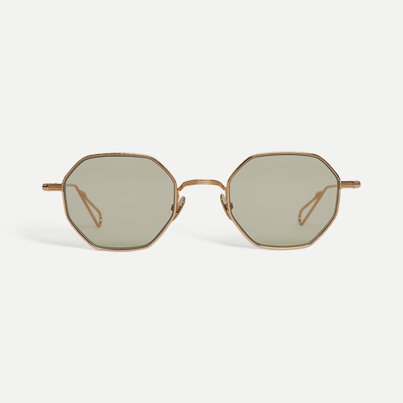 AHLEM Gaillon Occhiali da Sole Grey Gold / Ash Grey Rotondi