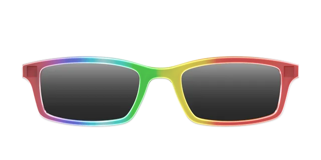 Pair Eyewear Sun Tops Rainbow Gradient polarizzato clip sole