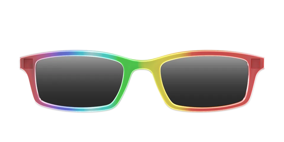 Pair Eyewear Sun Tops Rainbow Gradient polarizzato clip sole