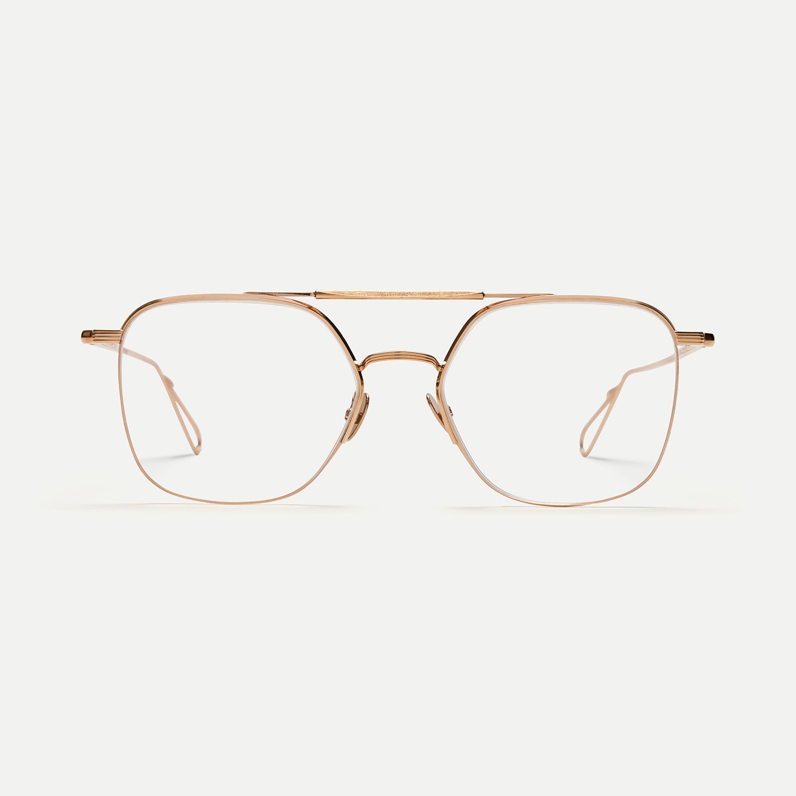 AHLEM Optical Louxor occhiali da vista Champagne metallo