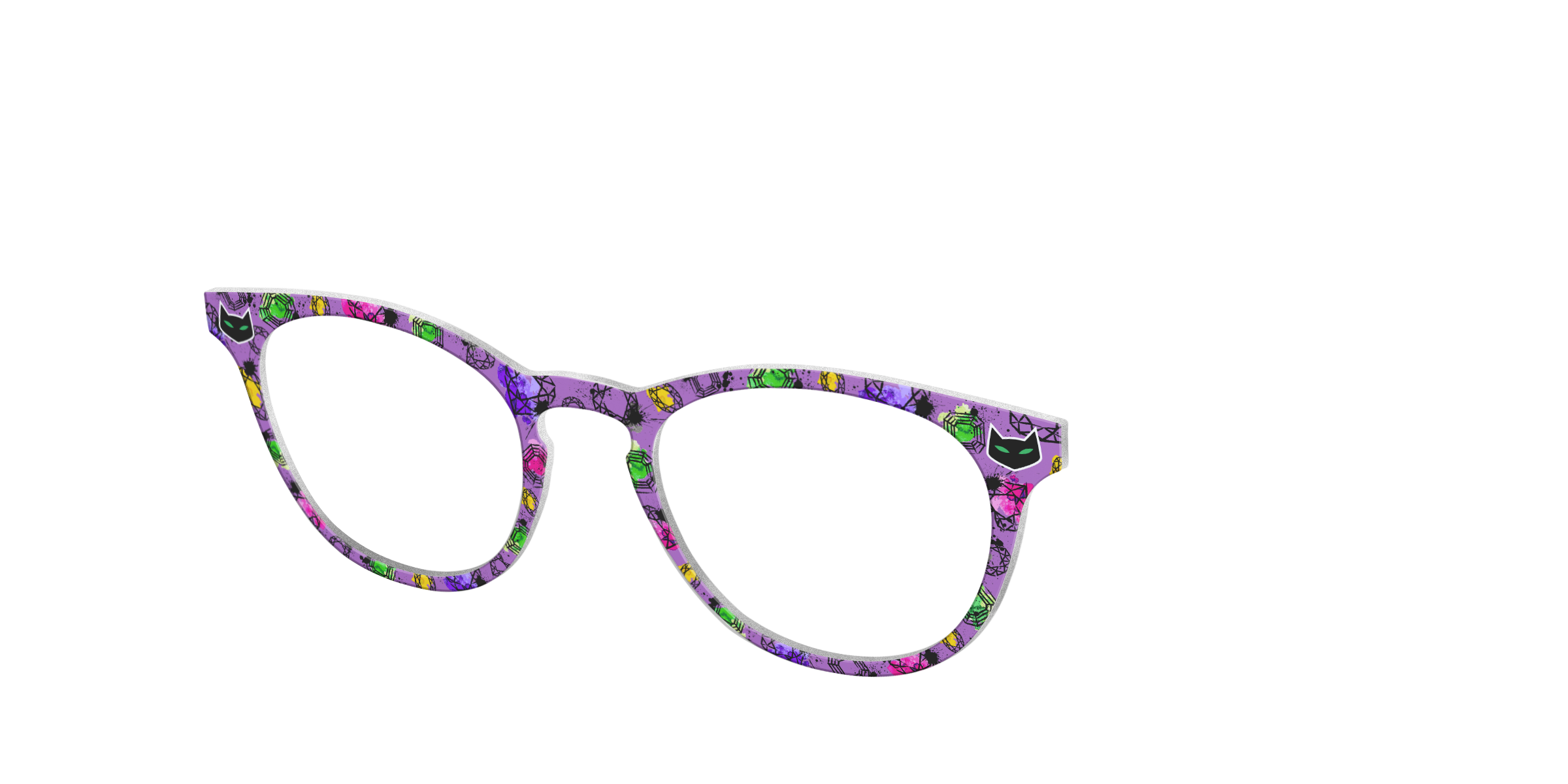 Pair Eyewear Collabs Catwoman Jewels top per occhiali viola