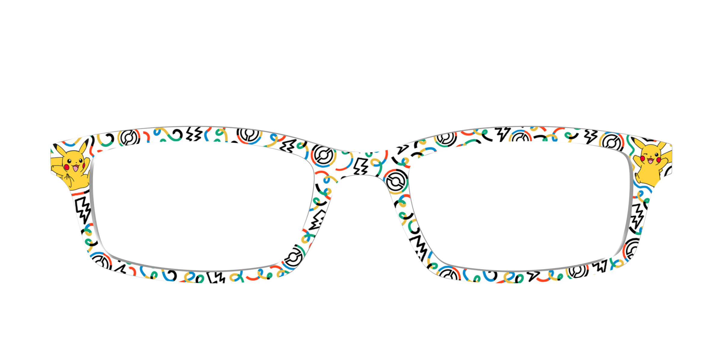 Pair Eyewear Collabs Pikachu Doodle top per occhiali giallo PK10
