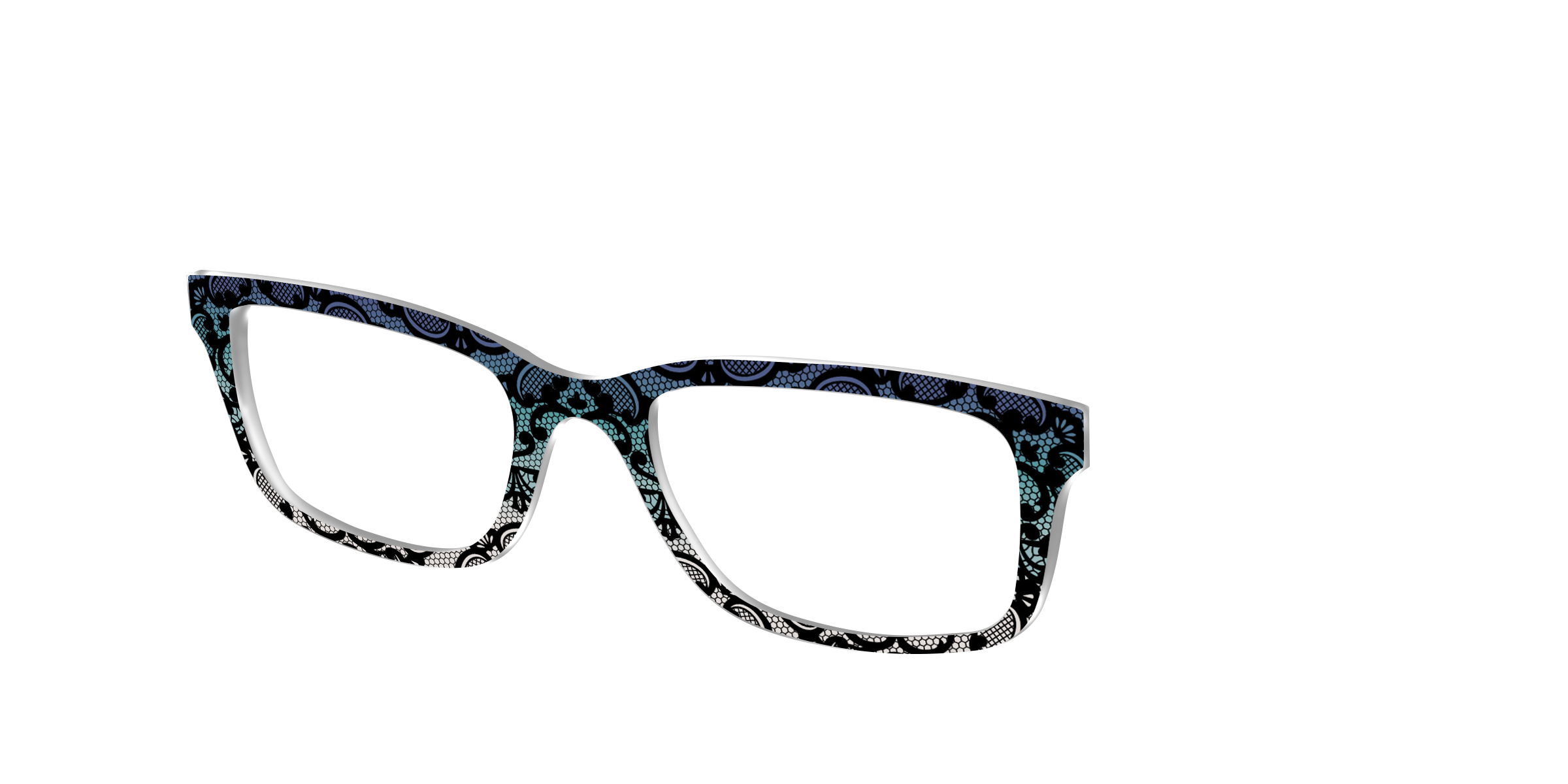 Pair Eyewear Design Tops The Gothic Gradient Lace top pizzo nero